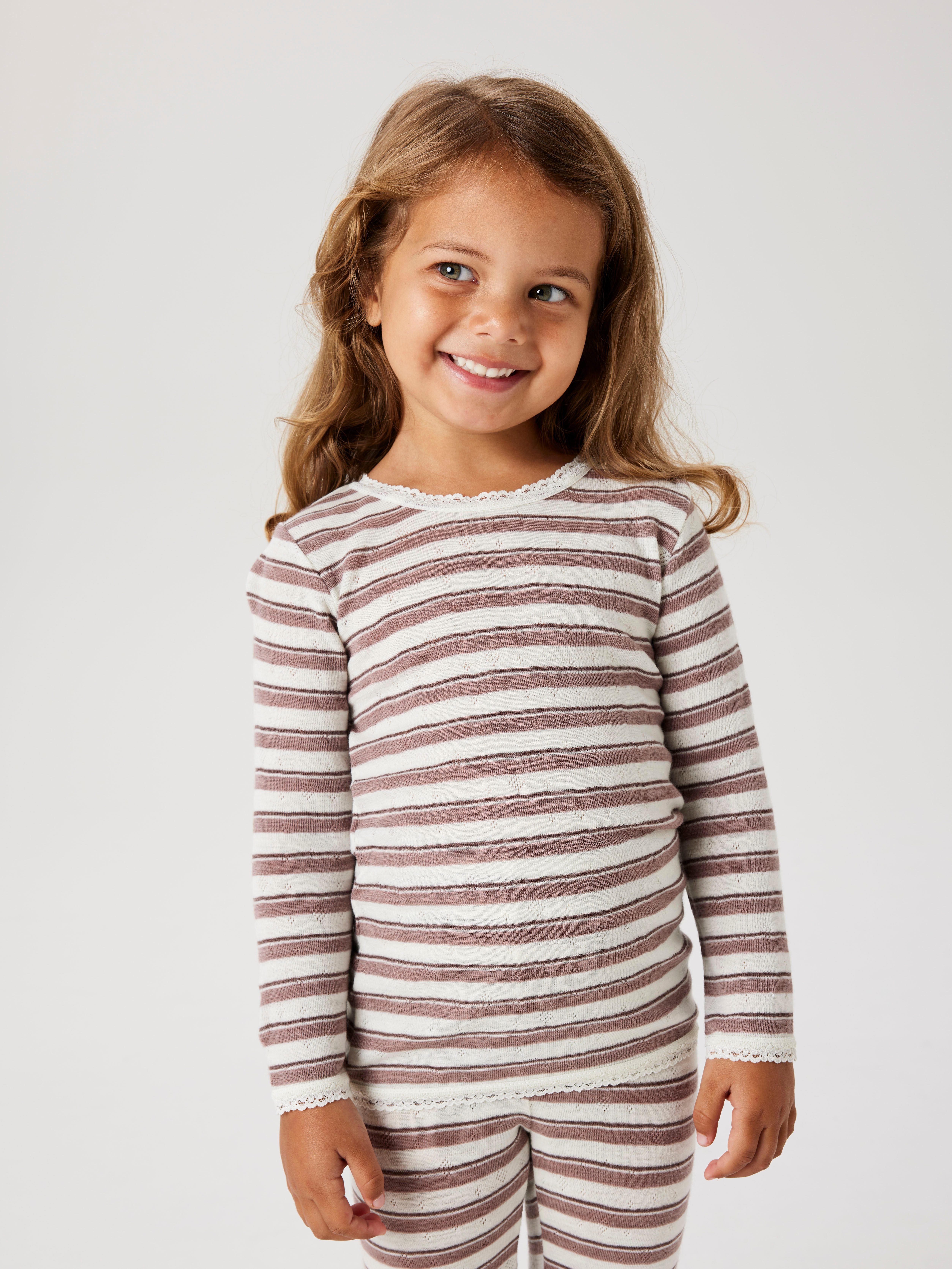 Langarmshirt NMFWANG WOOL NEEDLE LS TOP NOOS