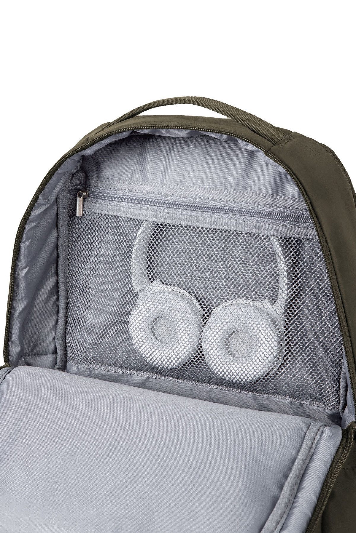 CoolPack Schulranzen Rucksack BORDER Olivgrün (1 Stück), 3 Hauptfächer, Anti-Diebstahl-Fach, ergonomisch