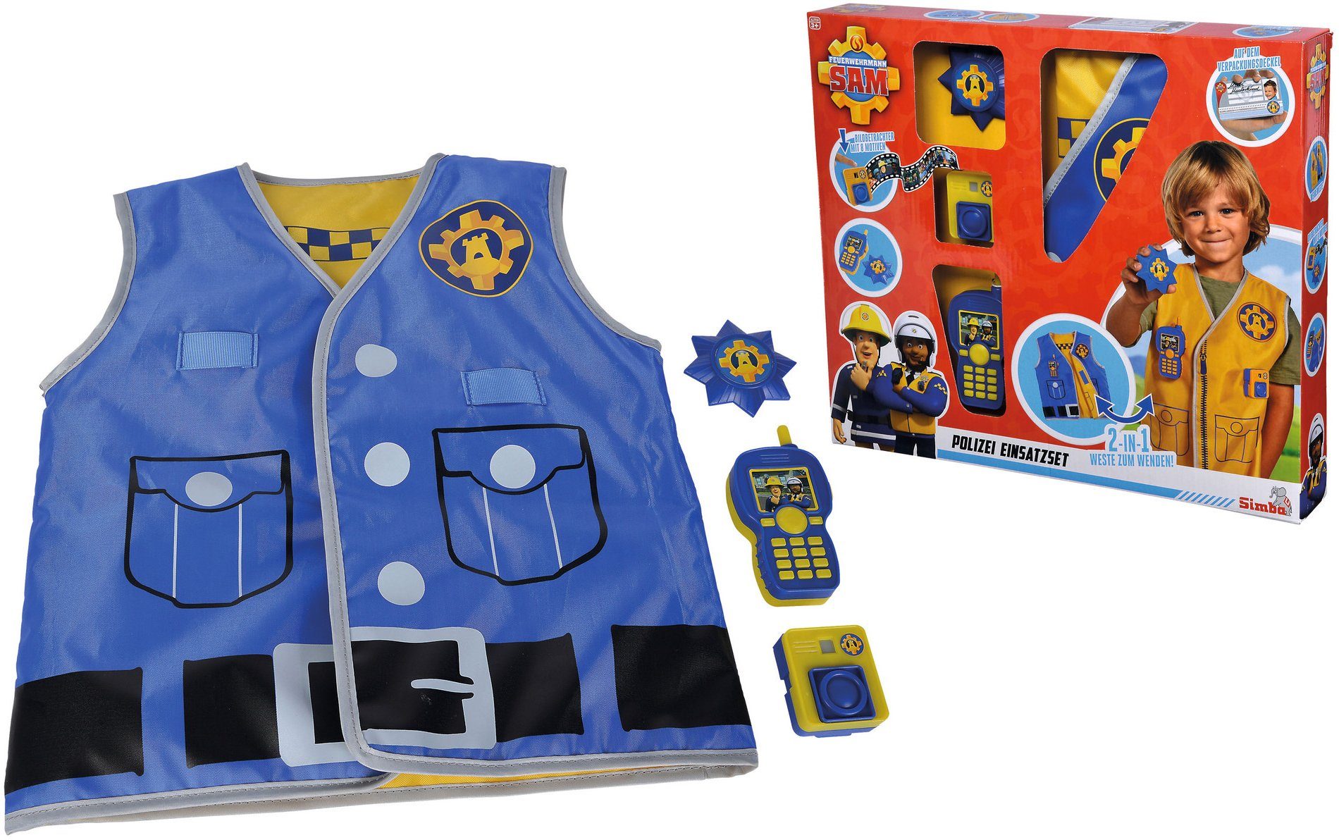 Image of Feuerwehrmann Sam Polizei Einsatzset, Rollenspiel