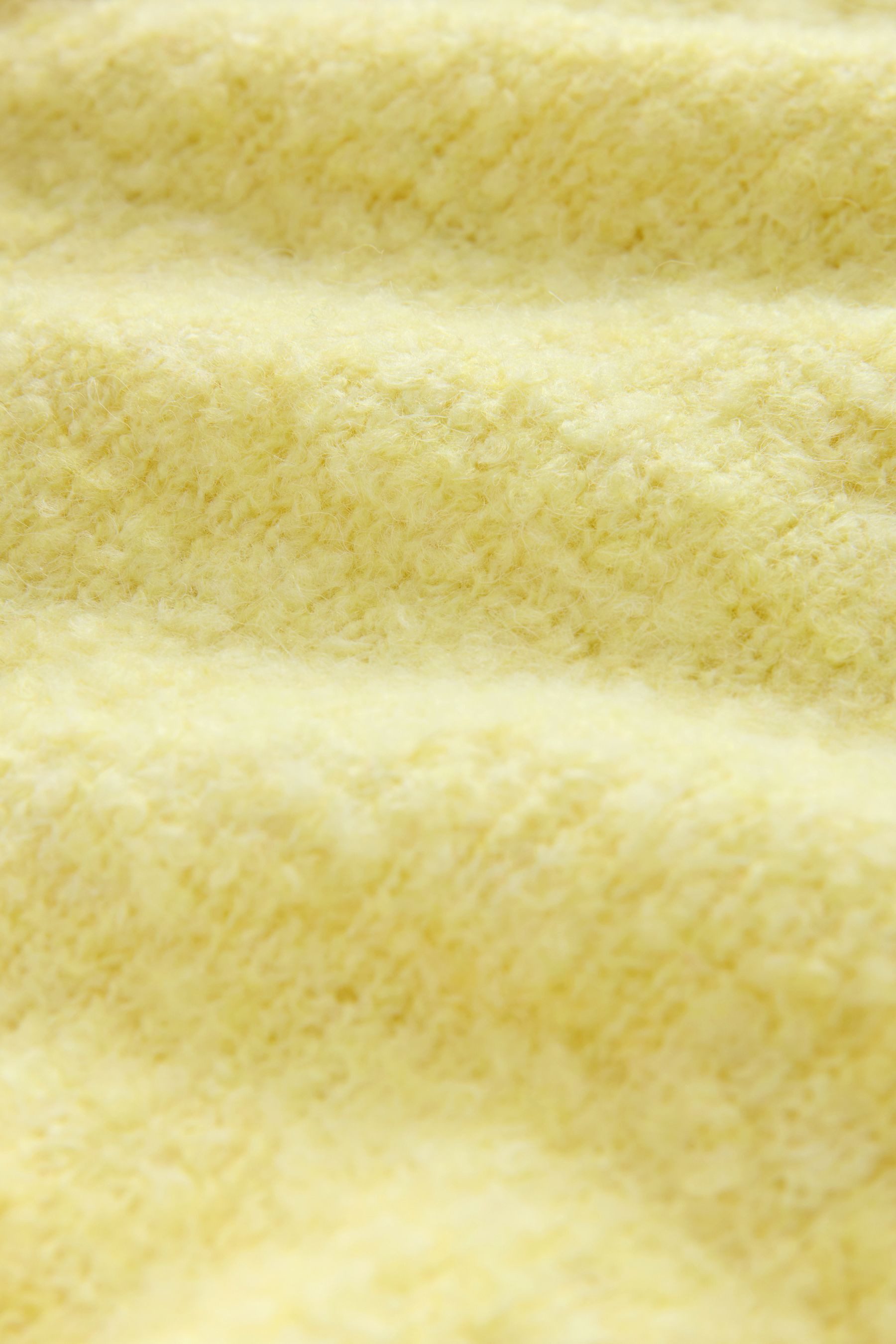 Next Strickpullover Gerippter, langärmeliger Bouclé-Polopullover (1-tlg) günstig online kaufen