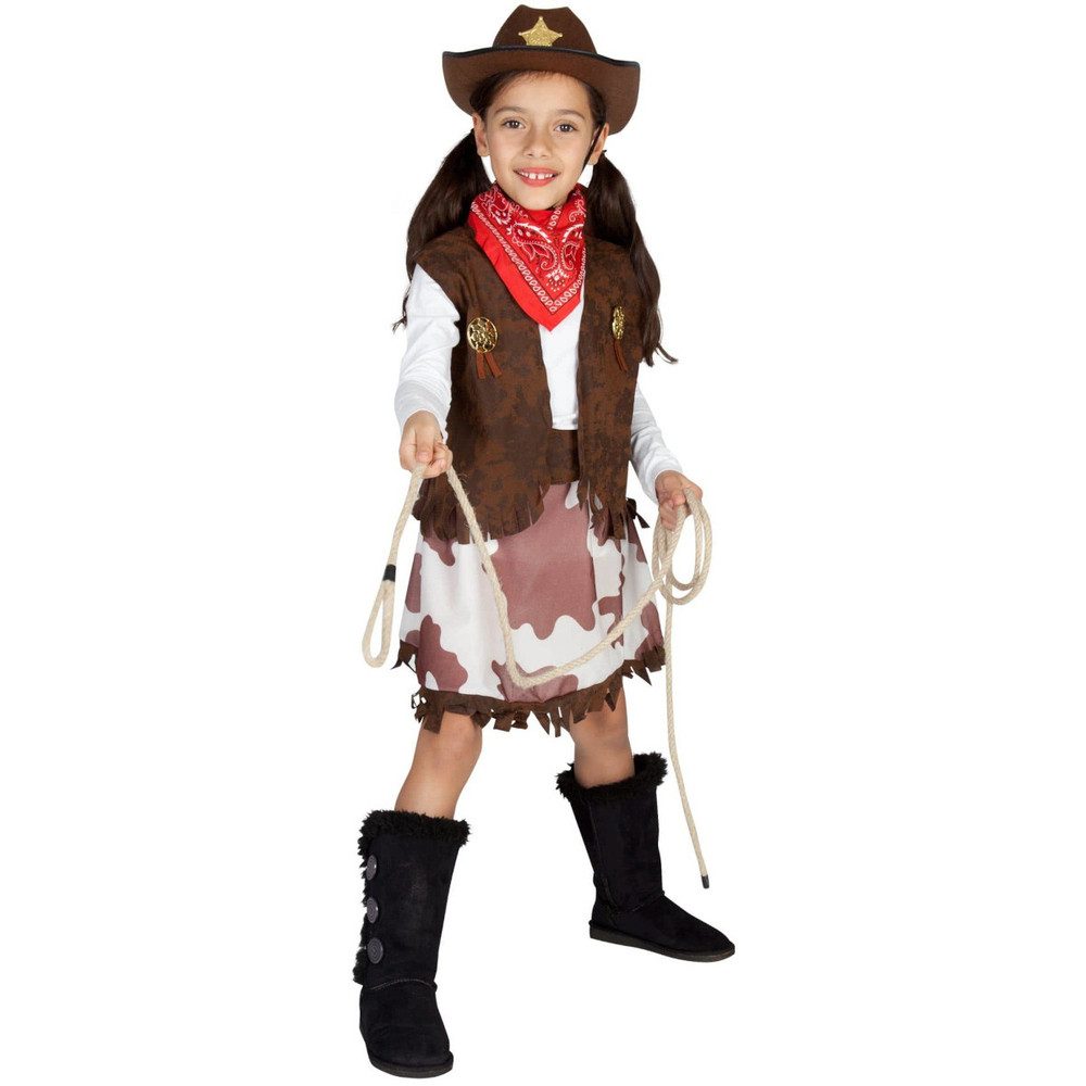 MICA Kostüm Kostüm - Cowgirl - für Kinder - 3-teilig - Размер 122/128