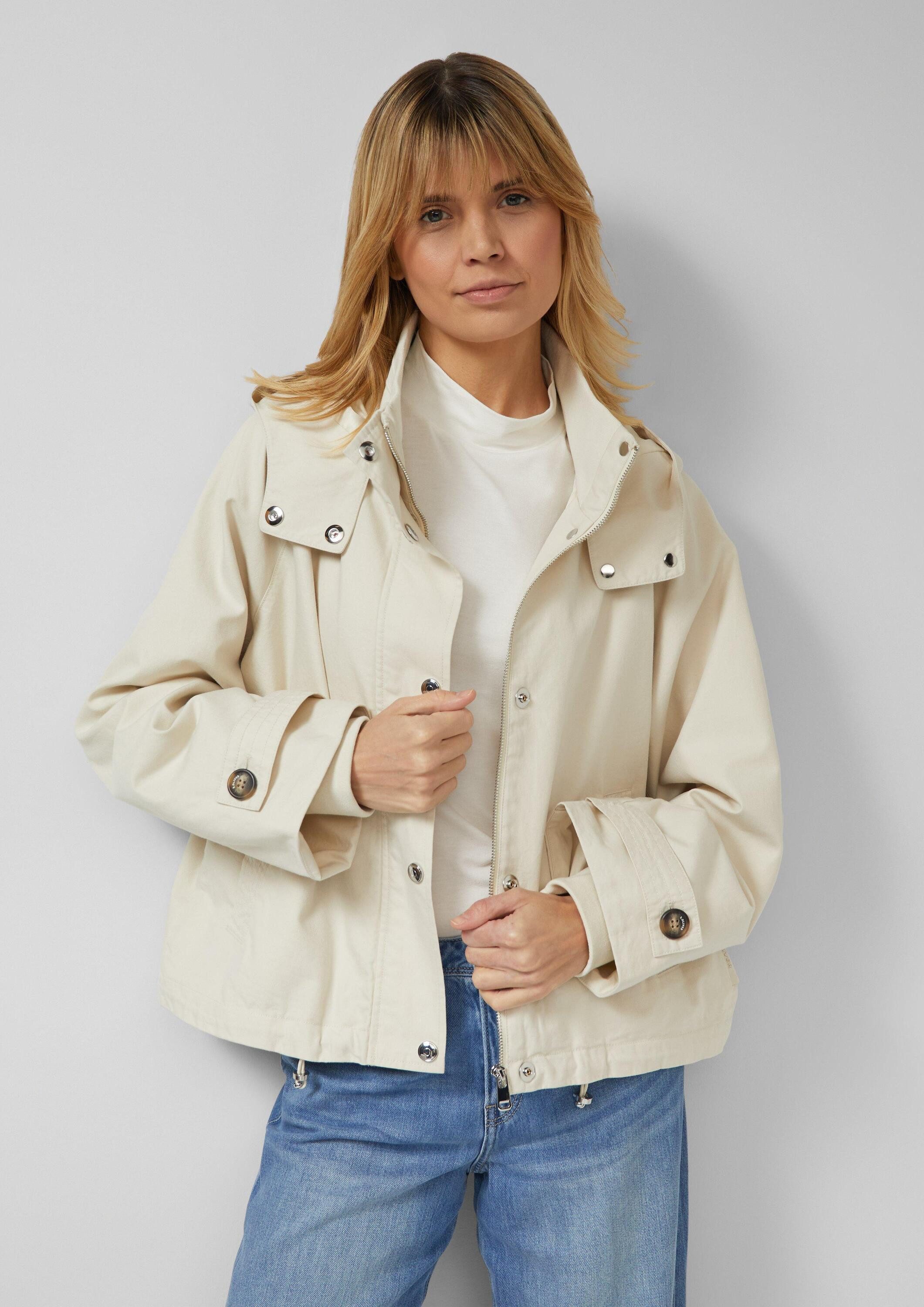 s.Oliver Funktionsjacke Outdoor-Jacke Jacke im Relaxed Fit mit Rippbündchen günstig online kaufen