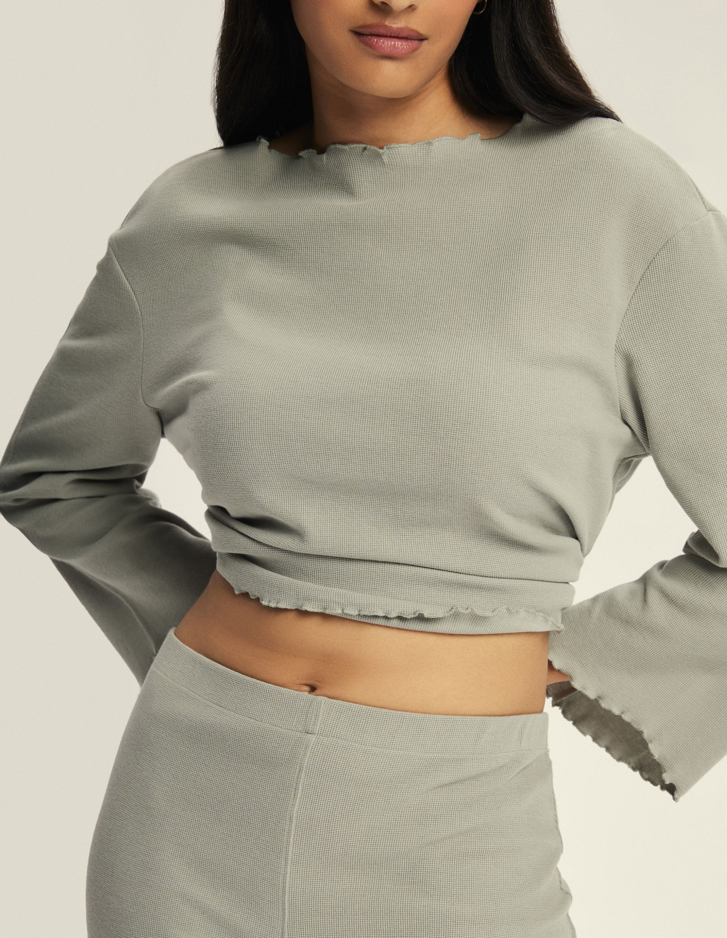 ESOTIQ Hausanzug Hausanzug Loungewear Set aus Baumwolle atmungsaktiv langärmlig Cavea (2 tlg)