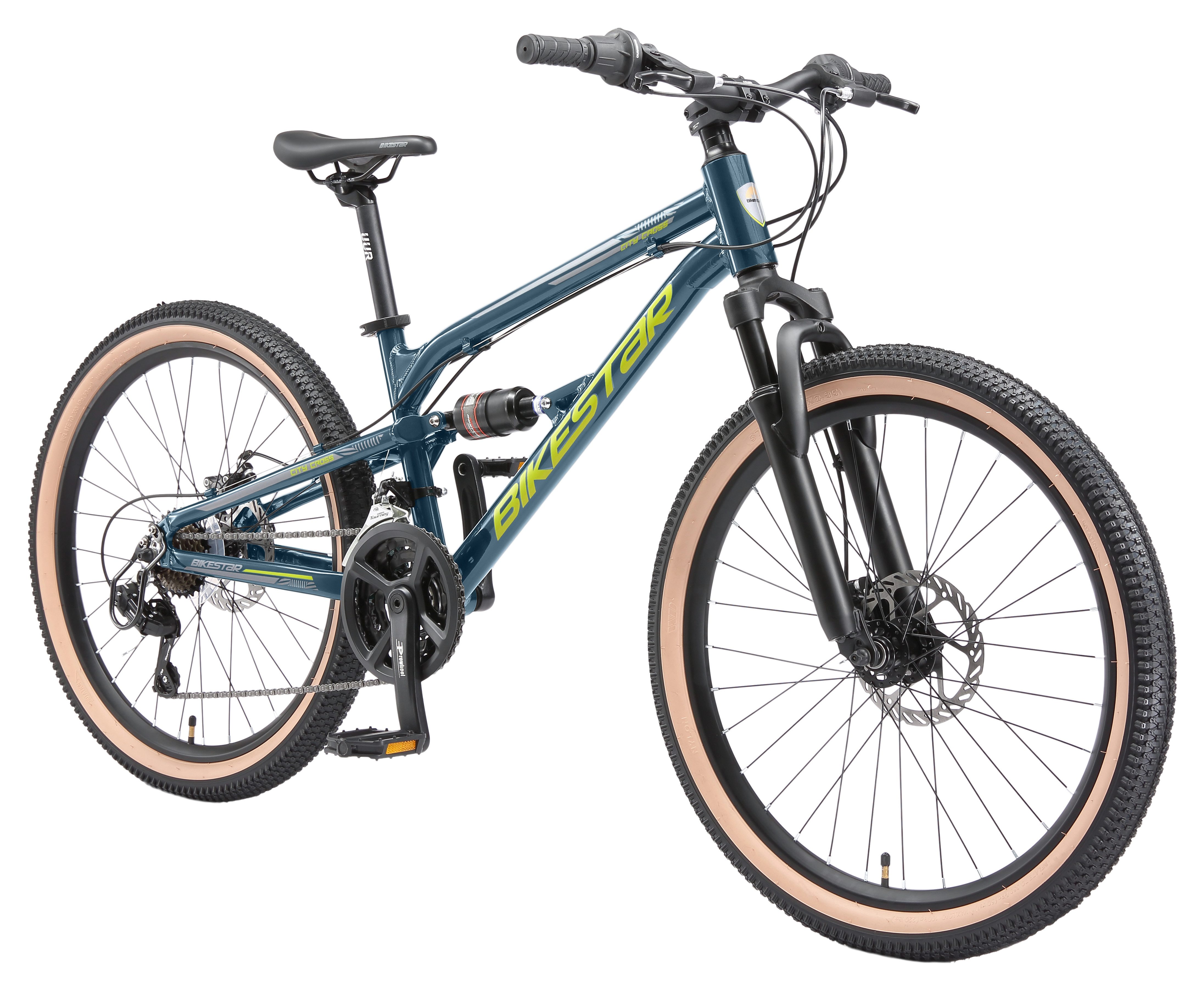 Bikestar Jugendfahrrad, 21 Gang Shimano RD-TY21 Schaltwerk, Kettenschaltung
