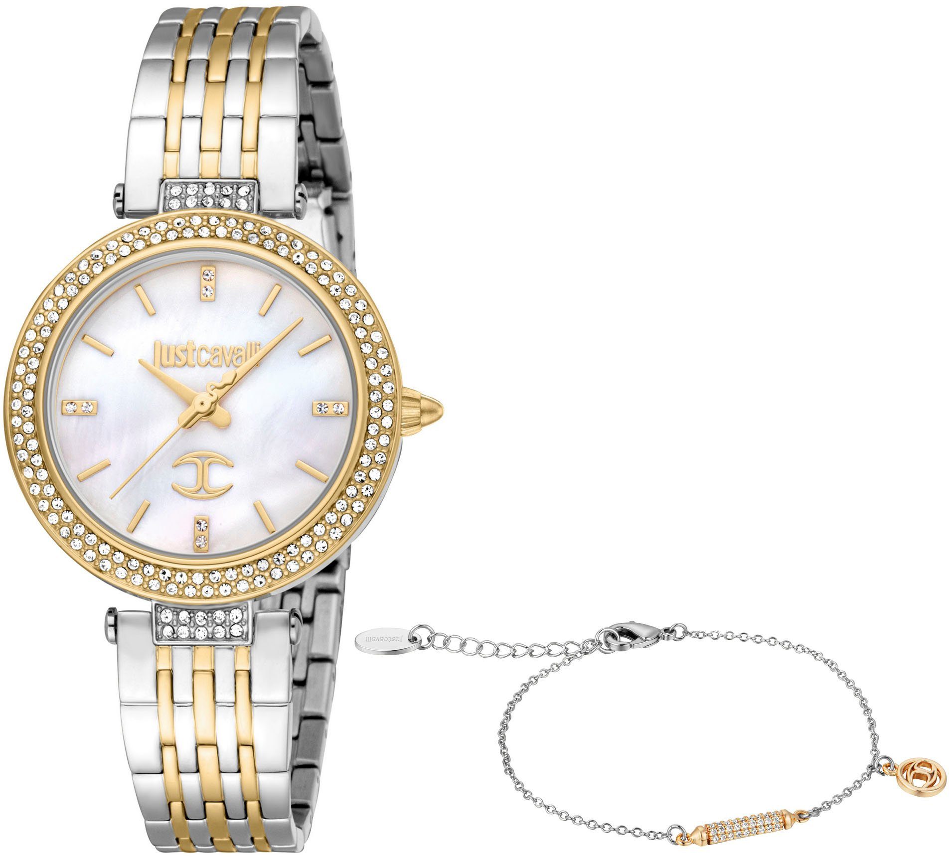 Just Cavalli Time Quarzuhr Savoca, JC1L274M0075, (Set, 2-tlg., mit Armband)