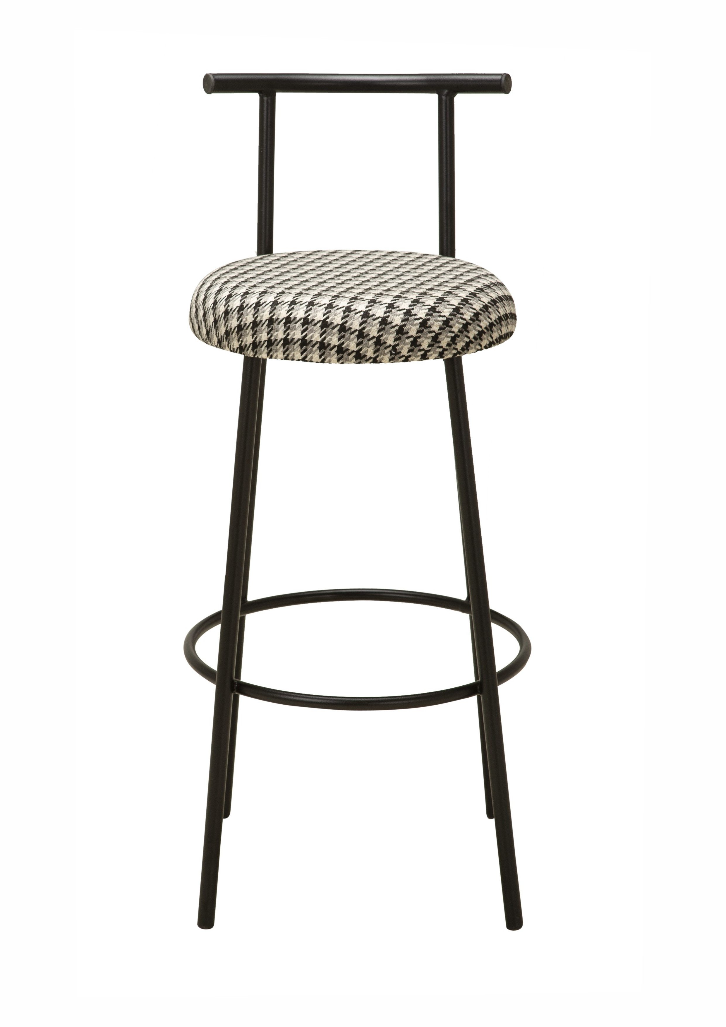 Stuhlmann Barhocker Seoul (978, 1 St., Barhocker), Barstuhl mit Metallgestell, Bezug aus Leinenstoff