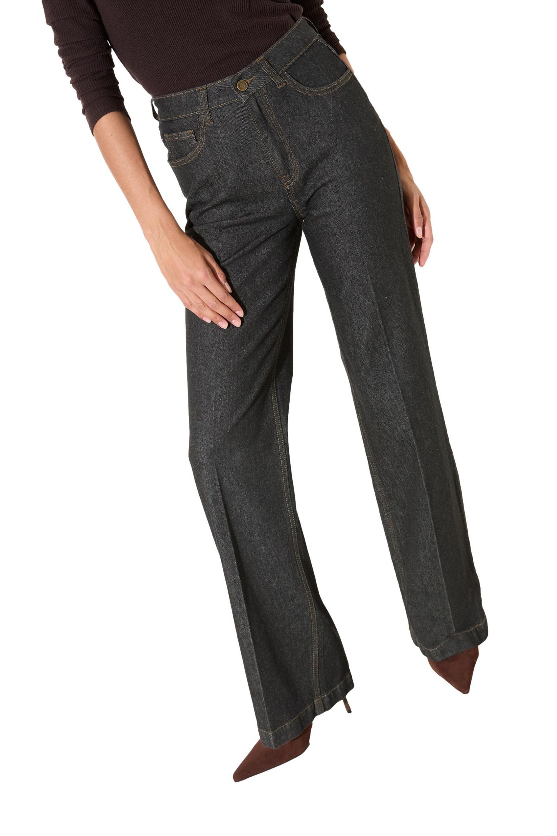 Weite Jeans Friends Like These Alltagsjeans mit weitem Bein