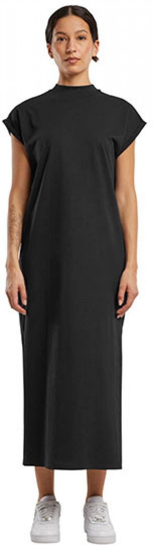 Build Your Brand Sweatkleid Ladies Long Extended Shoulder Dress Damen Kleid