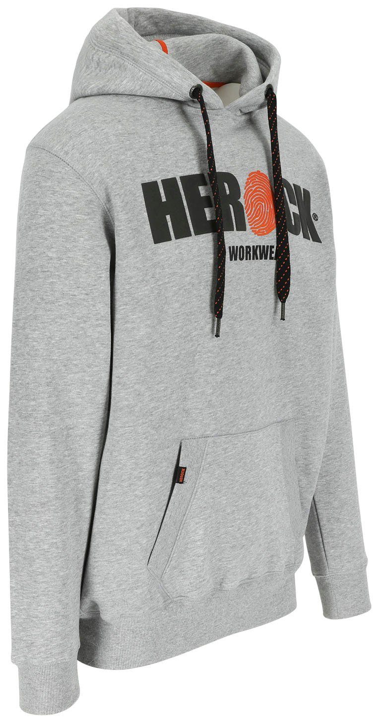 Herock Hoodie HERO grau Kangurutasche, weich angenehm und Mit sehr Herock®-Aufdruck