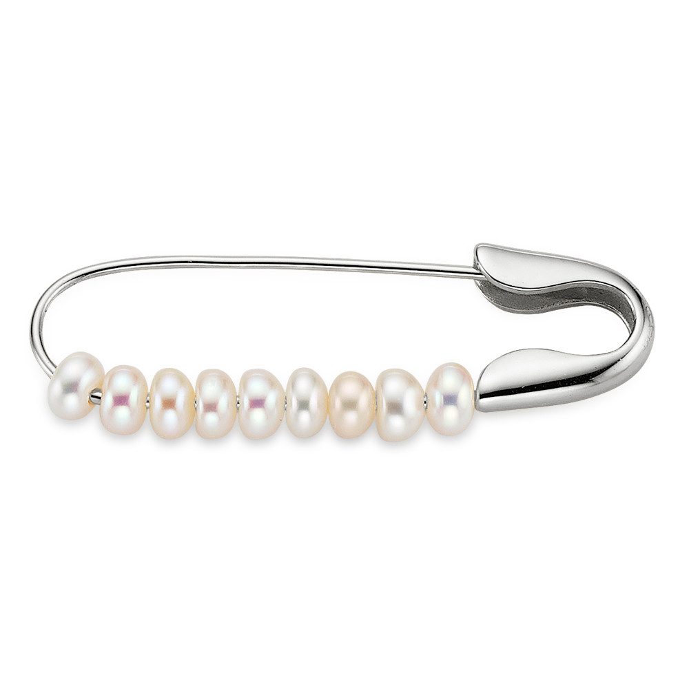 Aniston JEWELRY & WATCHES Anstecknadel Schmuck, Geschenk, Brosche Sicherheitsnadel mit Muschelkernperlen