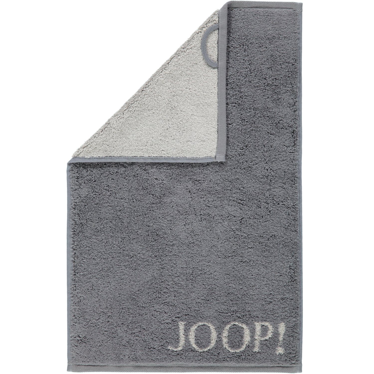 Joop! Handtücher Classic Doubleface 1600, 100% Baumwolle anthrazit - 77