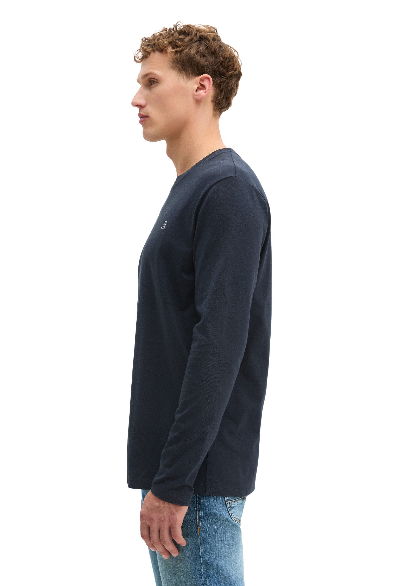 Marc O'Polo Langarmshirt aus reiner Bio-Baumwolle