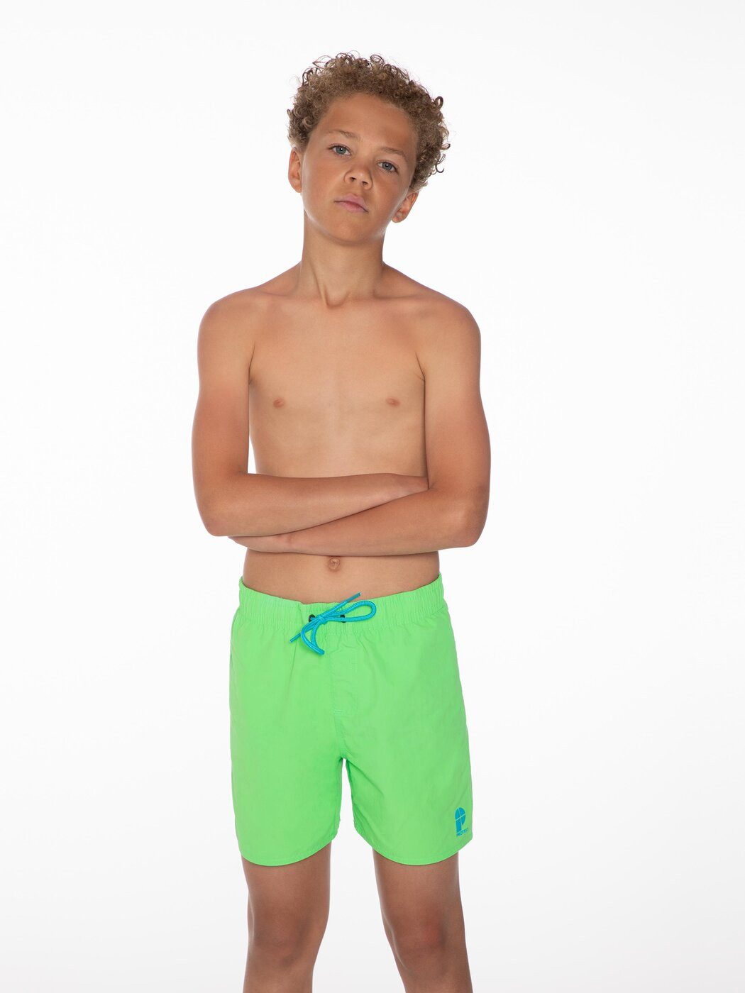 Protest Shorts CULTURE JR beachshort NEON GREEN