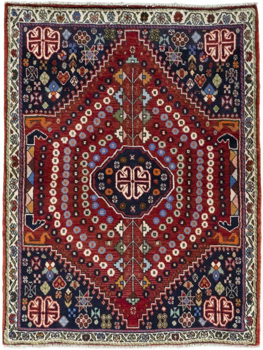 Orientteppich Shiraz 110x147 Handgeknüpfter Orientteppich / Perserteppich, Nain Trading, rechteckig, Höhe: 10 mm