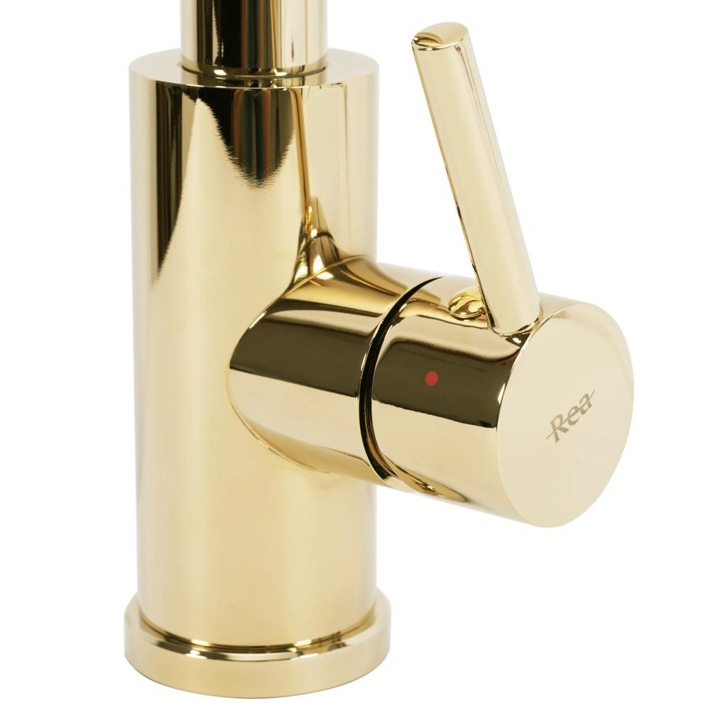 wohnwerk.idee Küchenarmatur ausziehbar Wasserhahn Küche Gold Matt Gebürstet Kupfer Schwarz Chrom