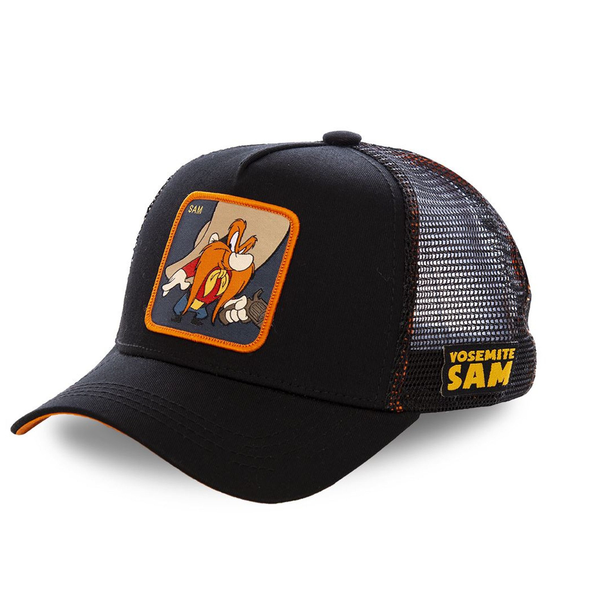 Capslab Trucker Cap CAPSLAB X LOONEY TUNES - Sam Trucker Cap Black (Basecap, Basecap, Meshcap, Trucker Kappe)