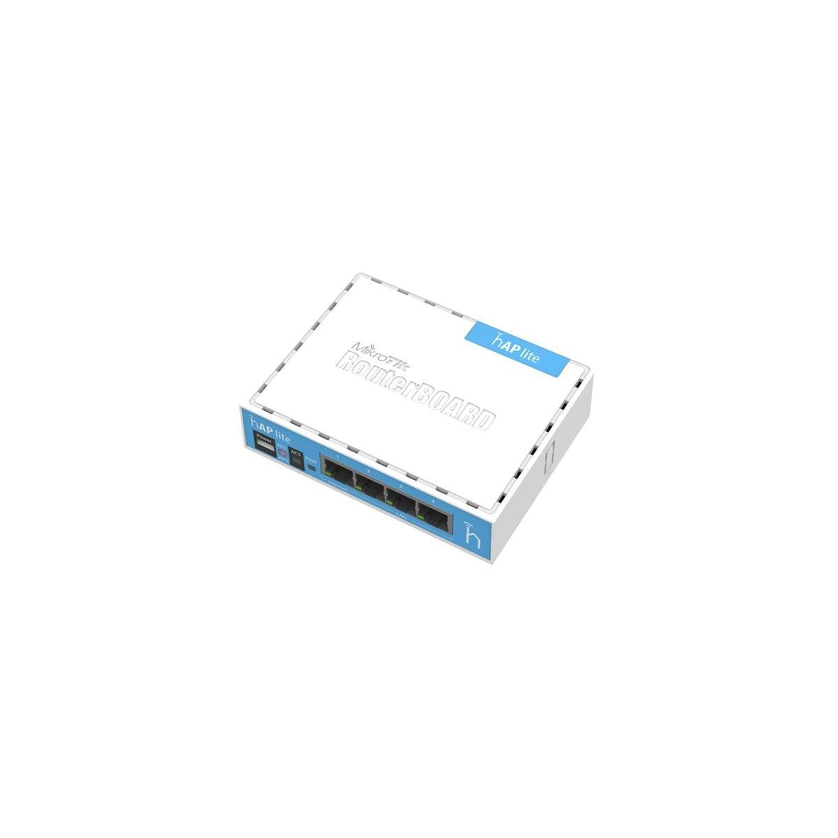 MikroTik RB941-2ND - RouterBoard - hAP Lite mit 650 MHz, 32 MB RAM Netzwerk-Switch