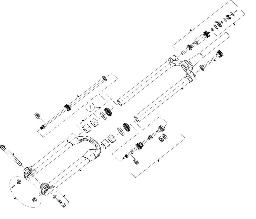 Manitou Federgabel Manitou Dichtungskit Low Friction Mattoc, Mastodon, Magnum 34 mm schwa
