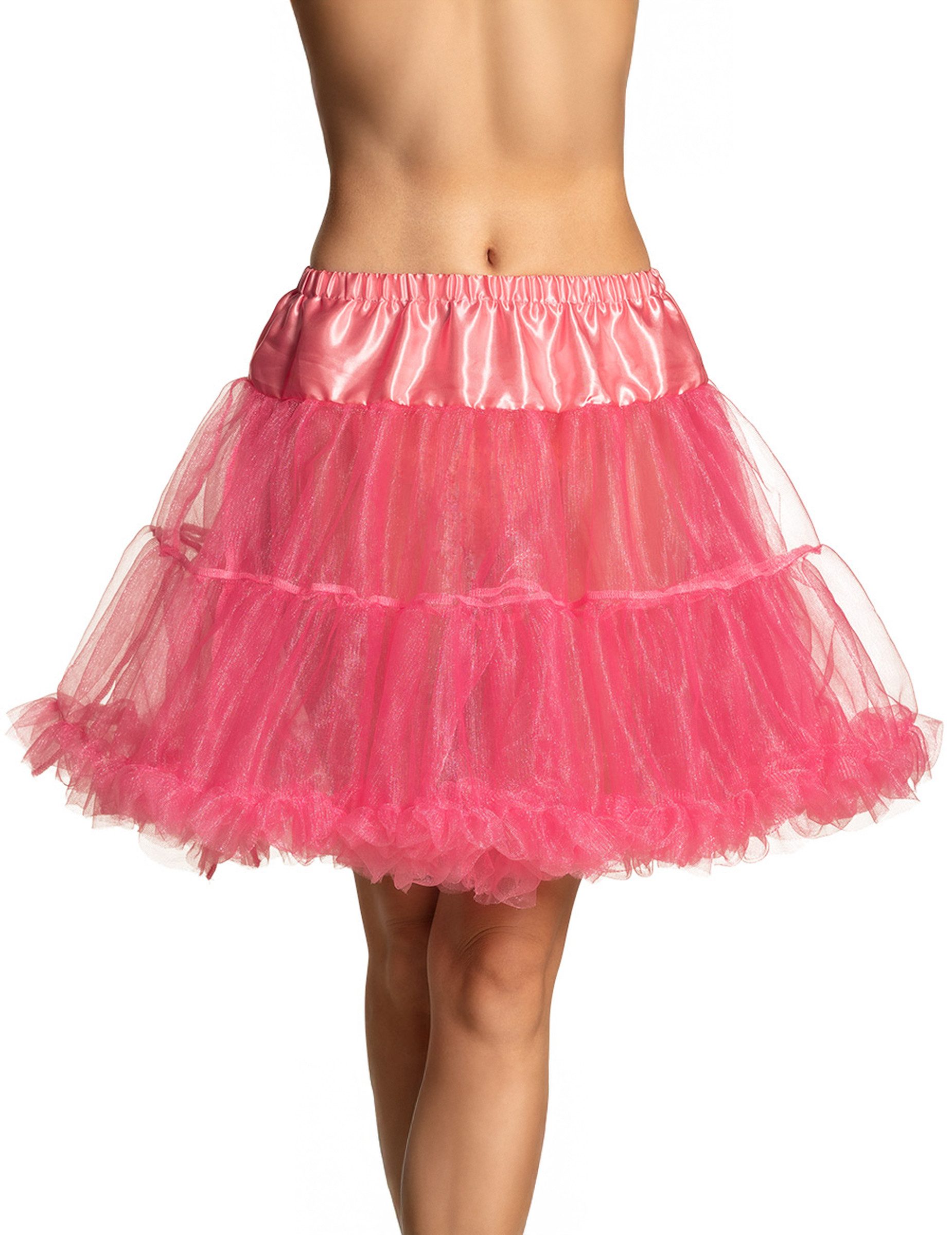 Kostüm Petticoat für Damen Unterrock Accessoire rosa