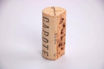Kork-Deko.de Bastelnaturmaterial 100er-Pack gebrauchte Weinkorken, vorgeschnitten zum Basteln, recycelt, (Set), vegan, ressourcenschonendes Recycling