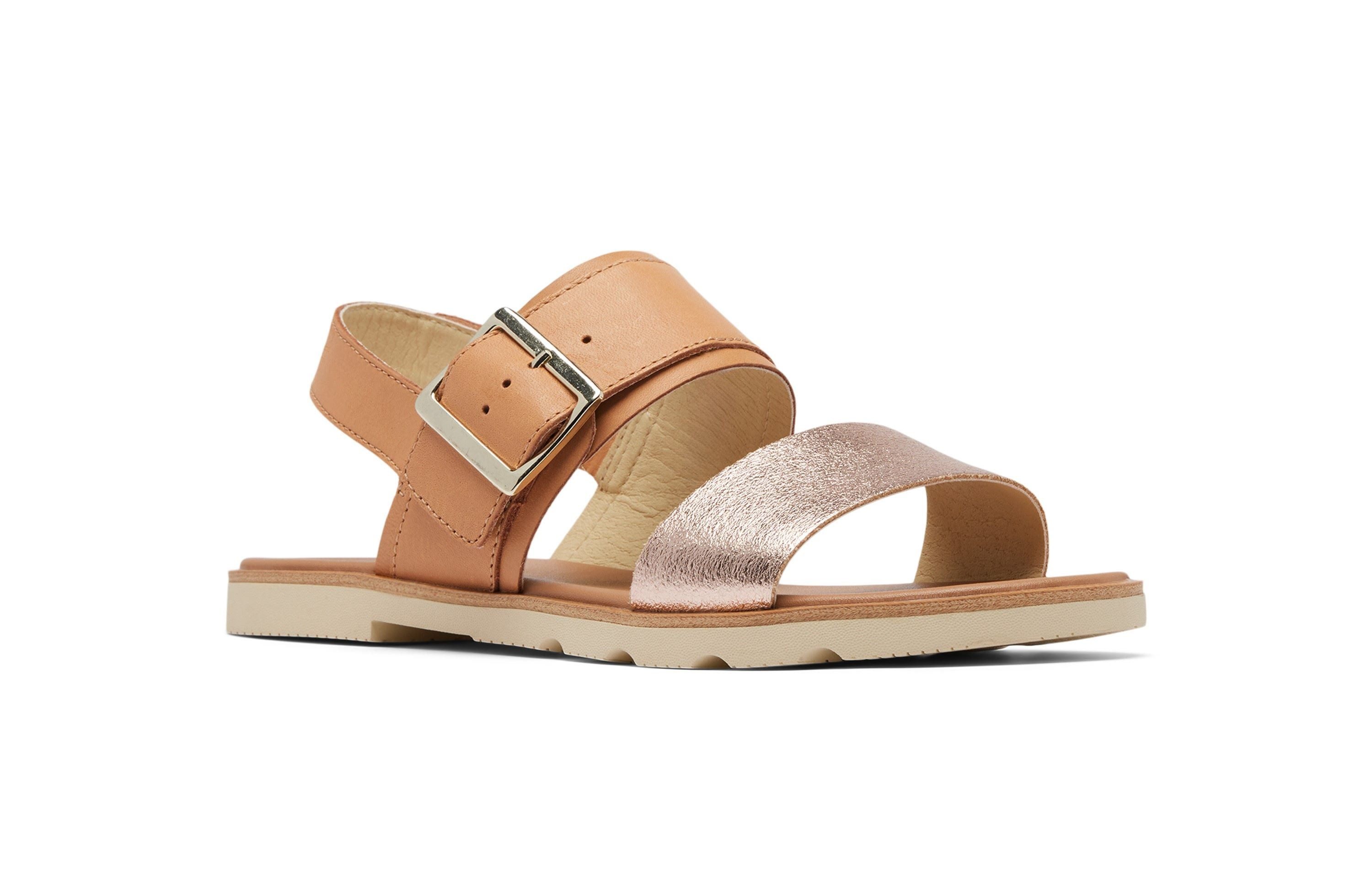 Sorel Ella III Slingback (Leder) beige/weiss Damen Sandale