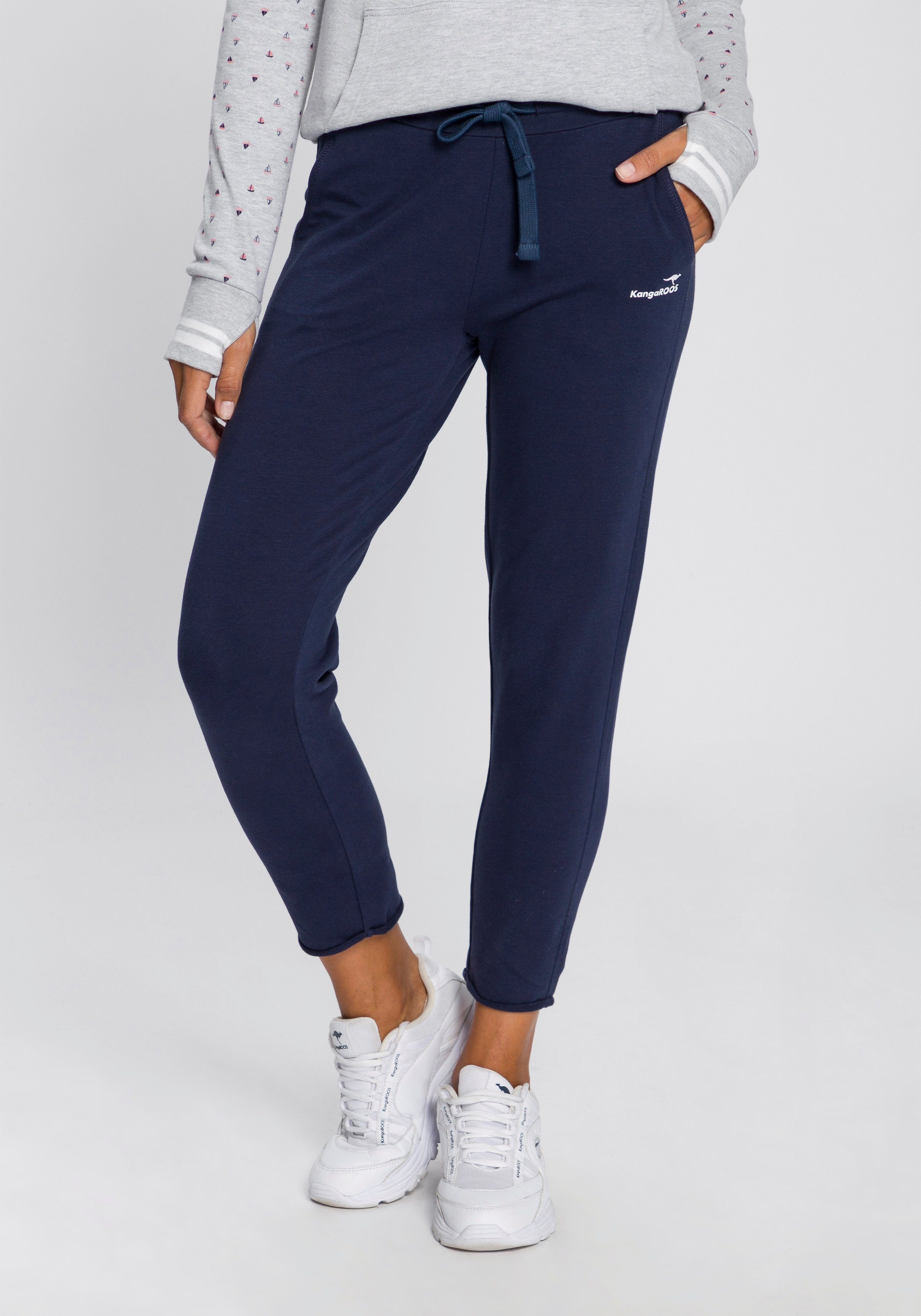 KangaROOS Jogginghose in 7/8-Länge mit Logo-Druck günstig online kaufen