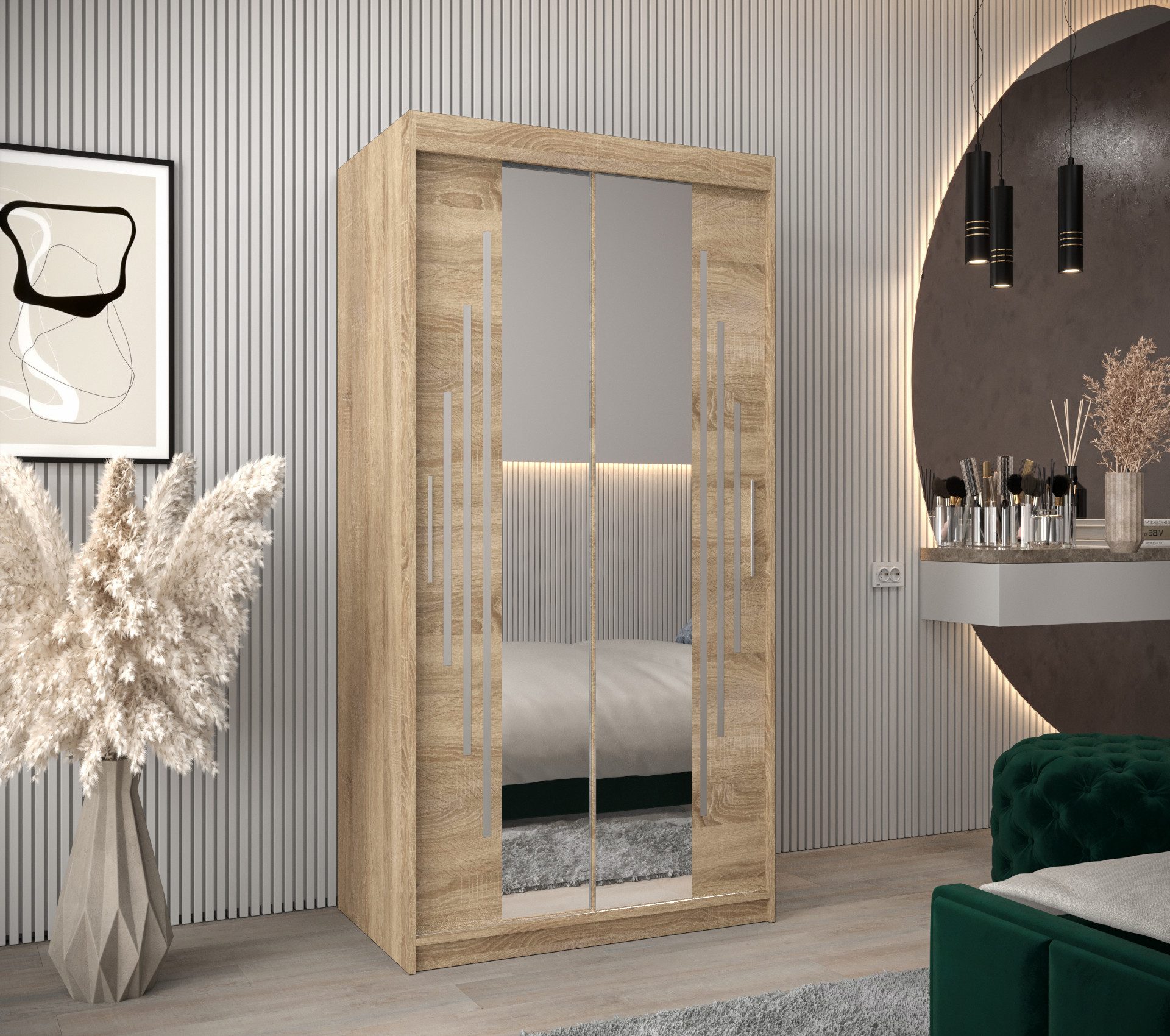 ABIKS MÖBEL Schwebetürenschrank YORK 1 Schlafzimmerschrank günstig online kaufen
