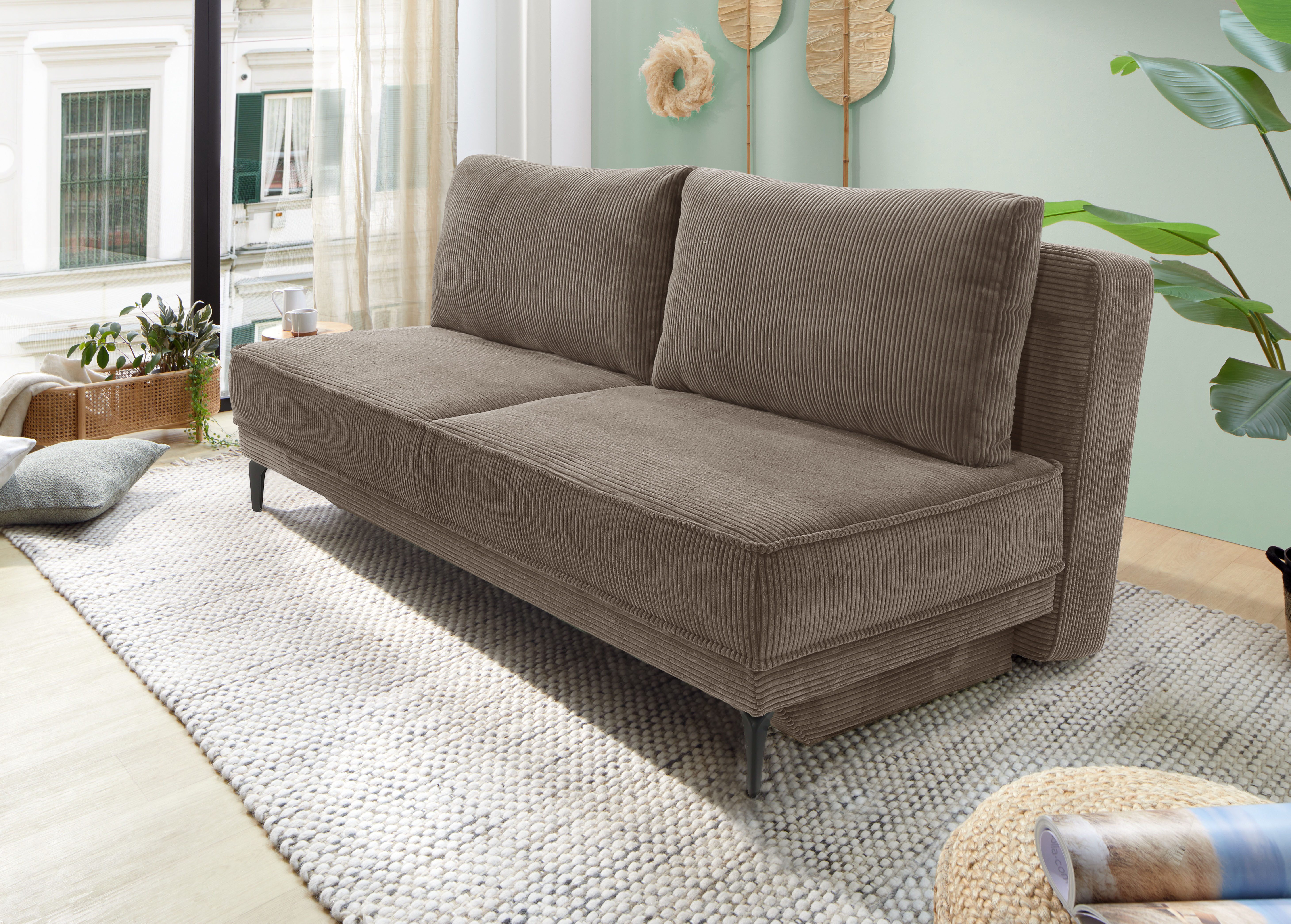 Jockenhöfer Gruppe Schlafsofa Maestro, B: 203 cm, Liegefl. 161x200 cm, Dauerschläfer, mit Schlaffunktion & Bettkasten, Tonnentaschenfederkern