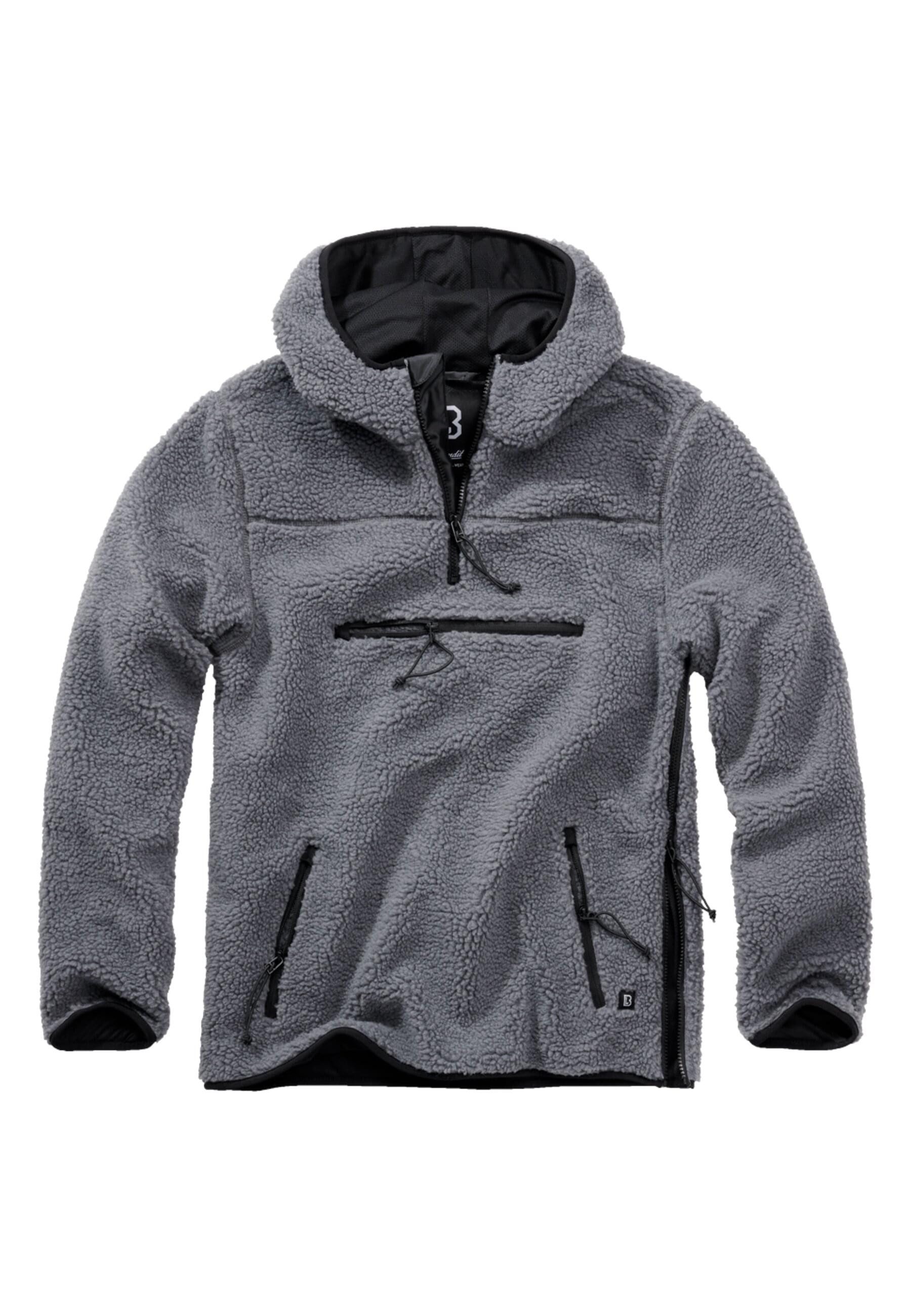 Anorak Brandit Herren Teddyfleece Worker Pullover
