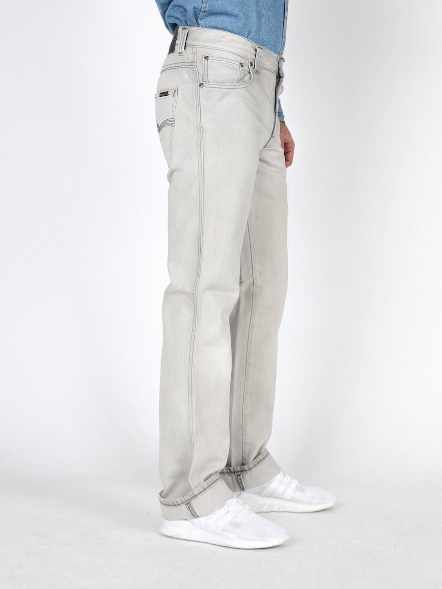 Nudie Jeans Sunbleach Jim Grey Slim Regular-fit-Jeans
