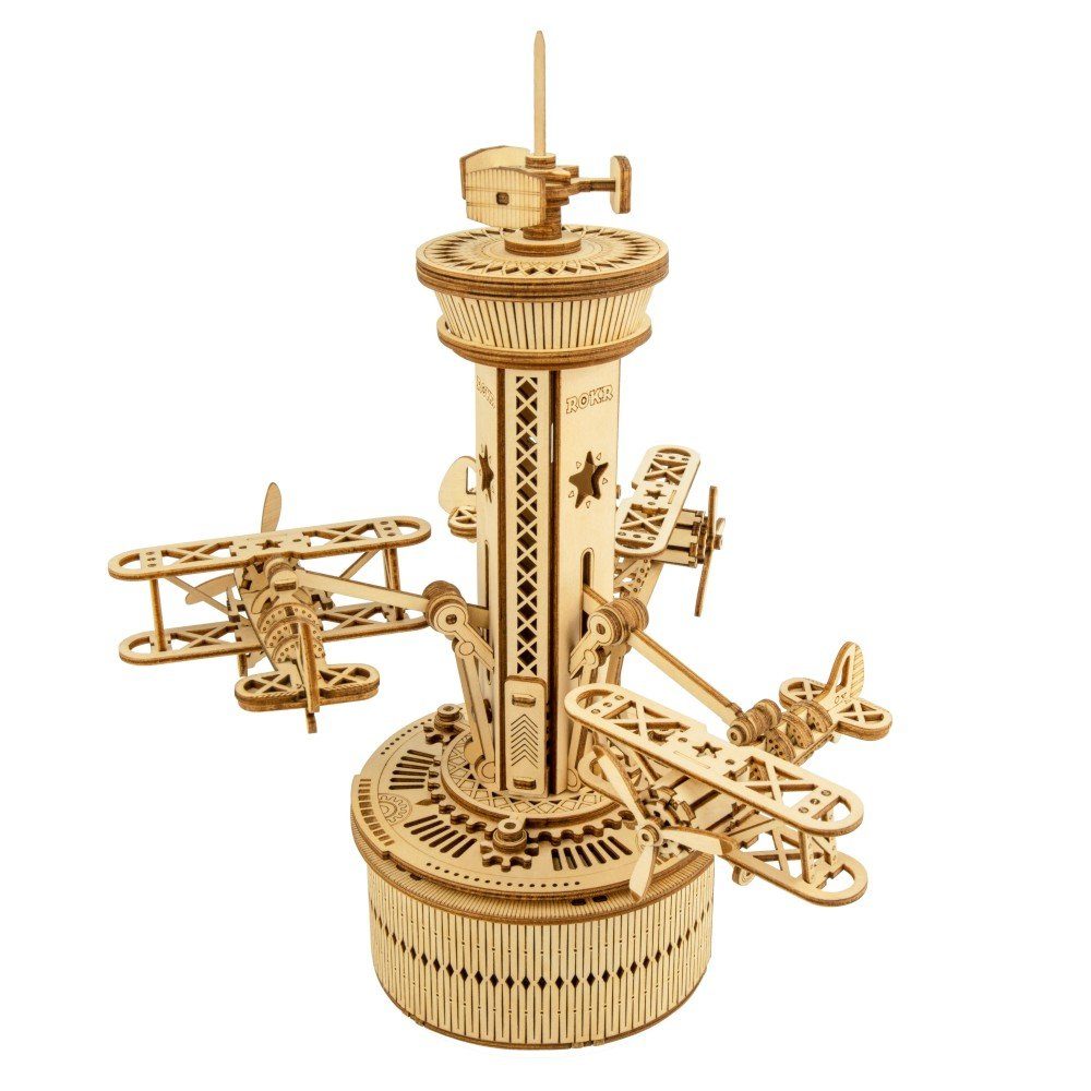 ROKR 3D-Puzzle Airplane-Control Tower, 255 Puzzleteile