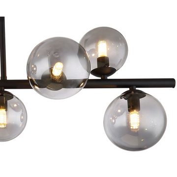 Globo Deckenleuchte Deckenleuchte Wohnzimmer LED Deckenlampe Deckenstrahler Rauchglas, Rauchglas, LED wechselbar, Warmweiß, Schlafzimmer, Esszimmer, Flur, Gästezimmer, Garderobe & Flur