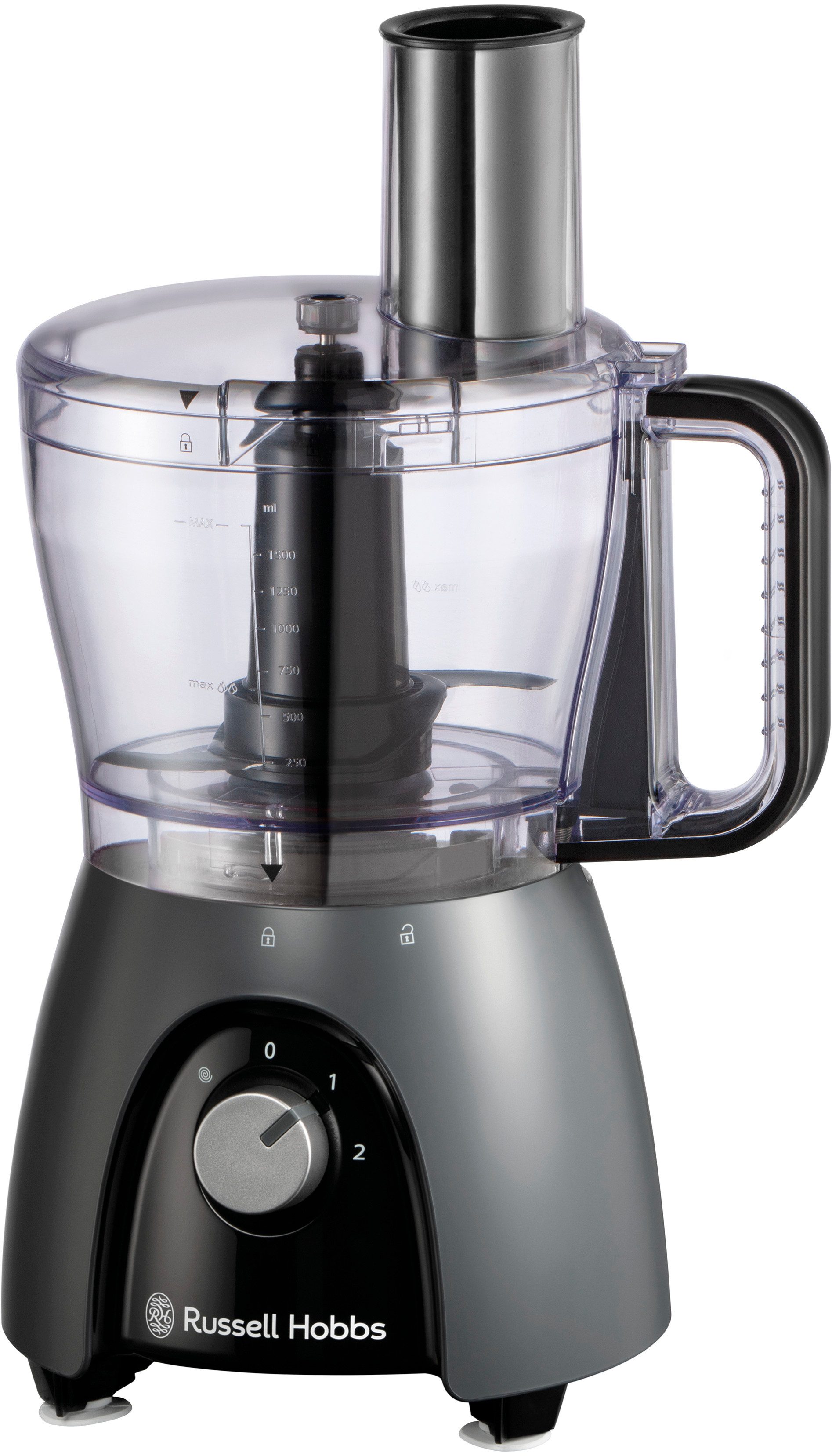 Zerkleinerer Matte Charcoal Food Processor 27111-56, 2,3 Liter Glasbehälter