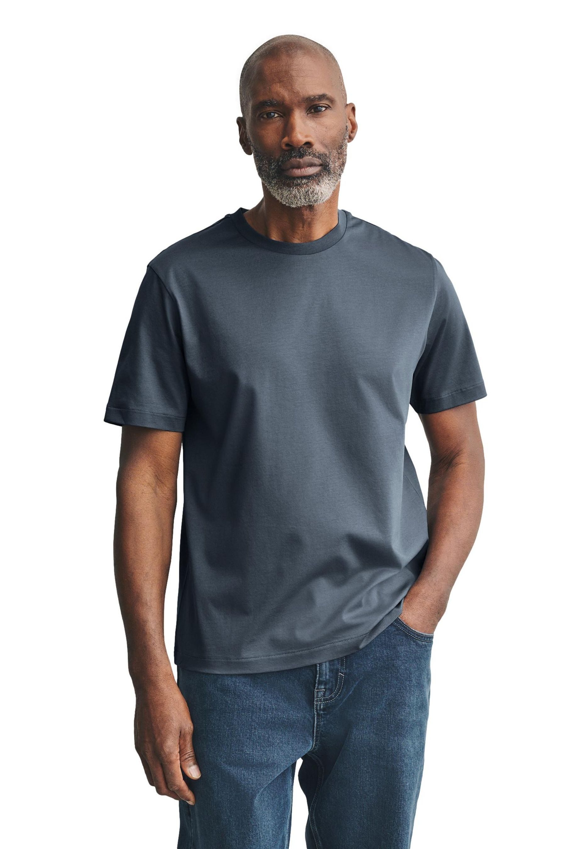 Next T-Shirt Premium T-Shirt aus Supima-Baumwolle günstig online kaufen