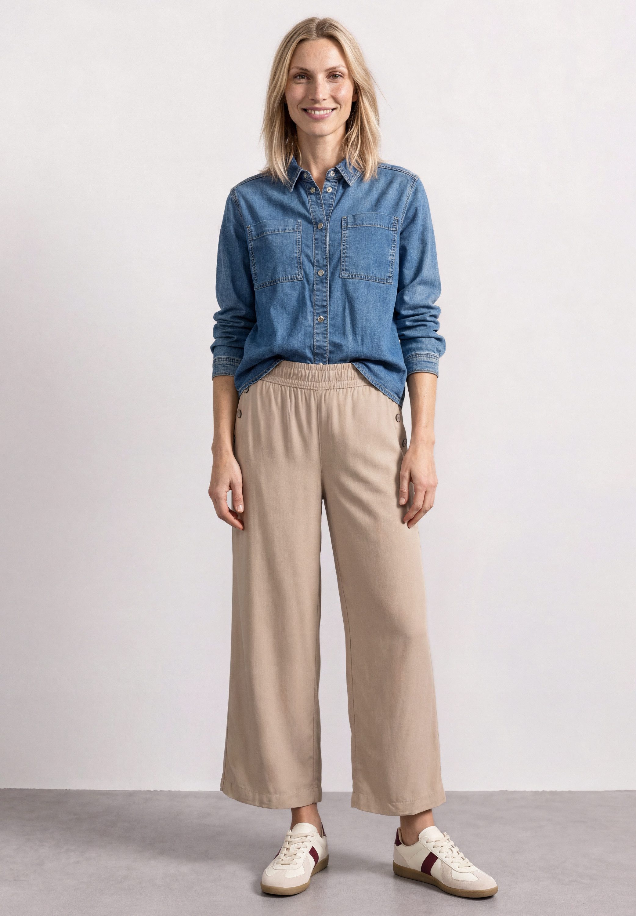 STREET ONE Stoffhose mit Wide Legs