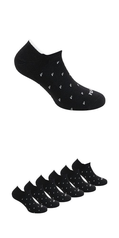Fila Socken (6-Paar) verstärkte Ferse, Cotton-Mix