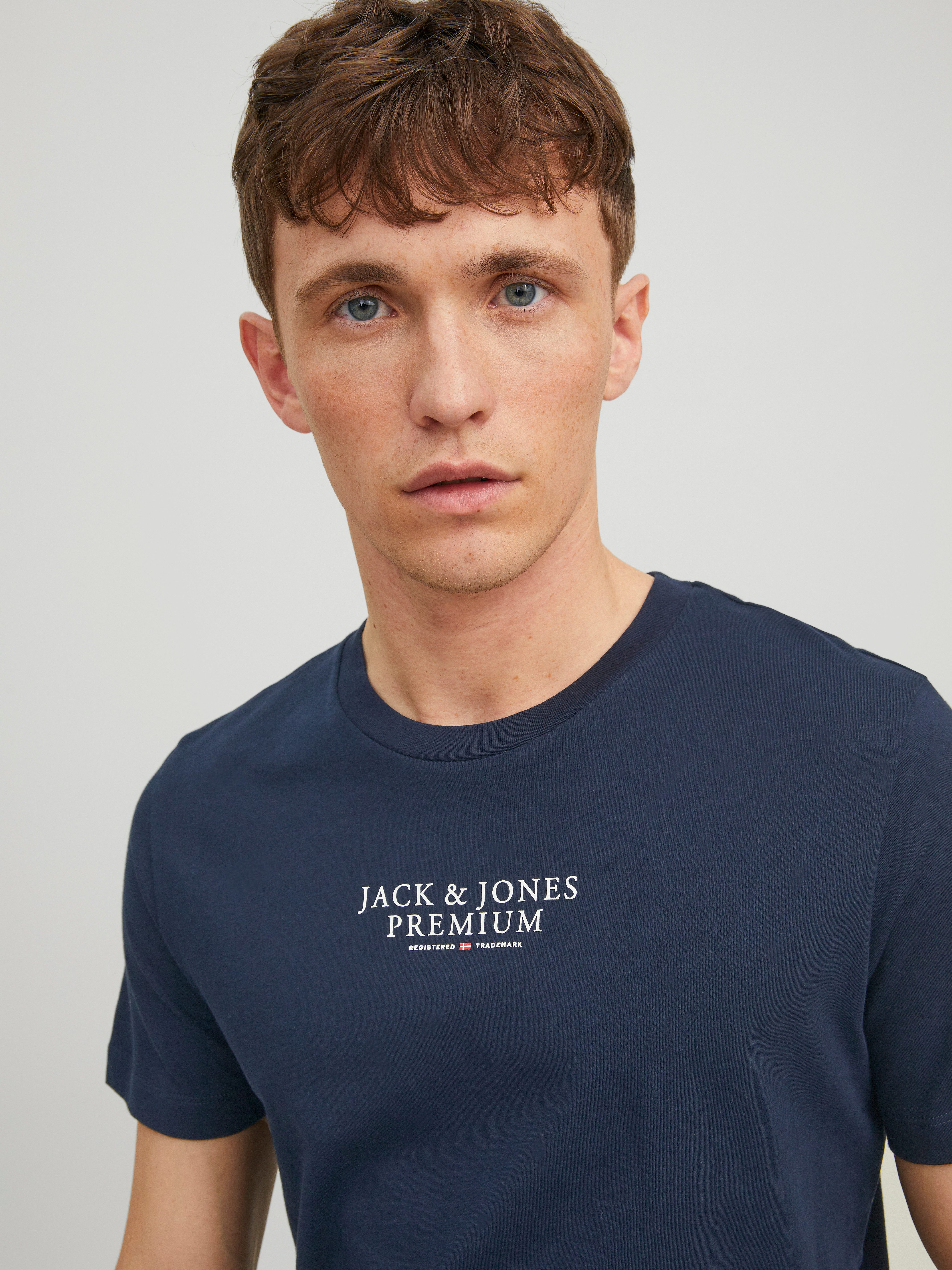 Jack & Jones T-Shirt BLUARCHIE TEE mit Logo Print
