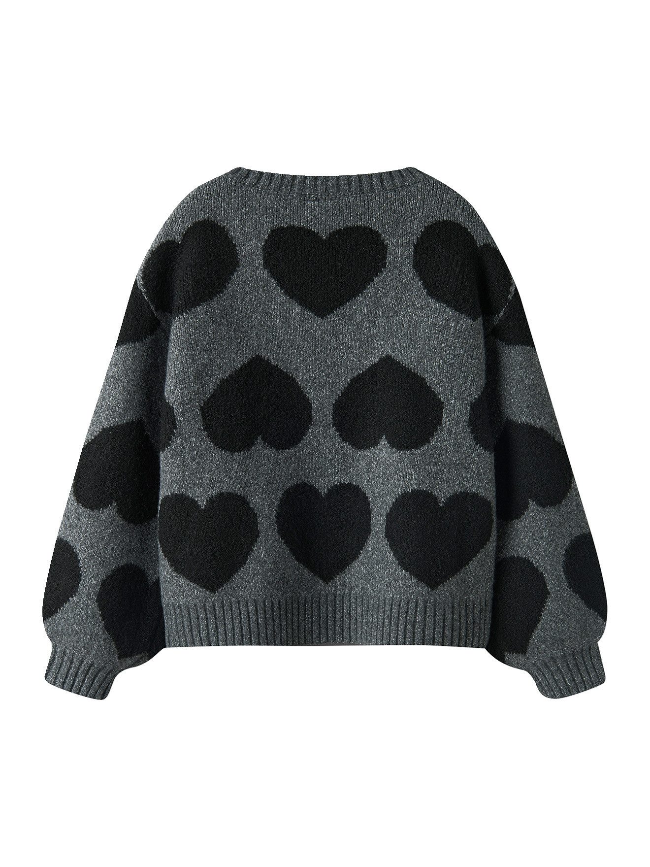 Name It Pullunder Weiter Strickpullover mit Herzen Mädchen