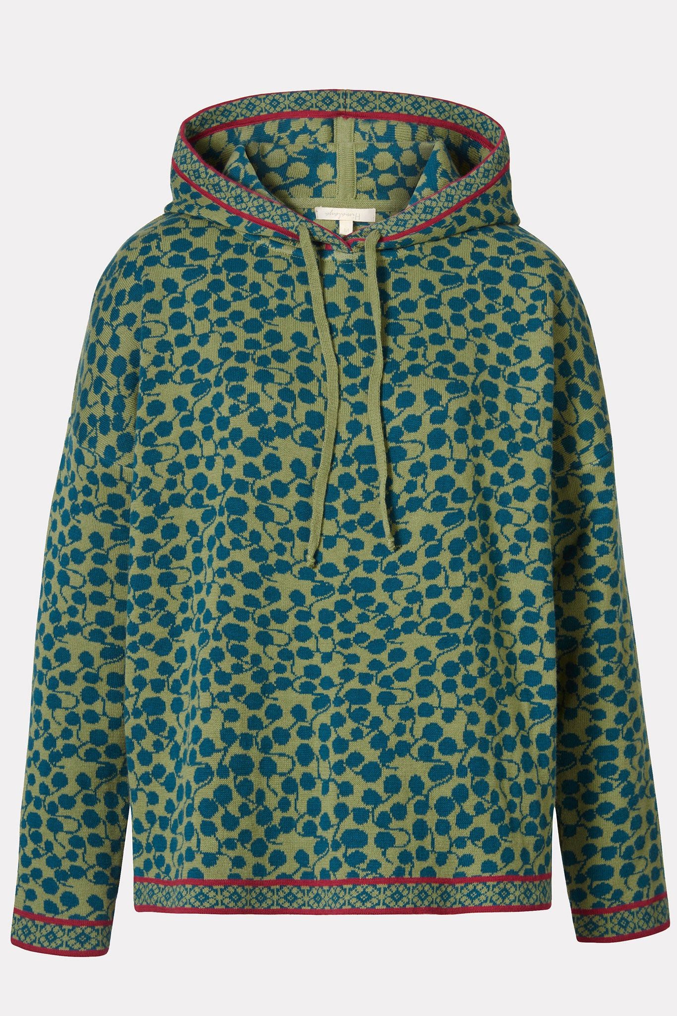 Himalaya Clothing Kapuzenpullover Damen mit stilvollem Tropfenmuster - Kapu günstig online kaufen