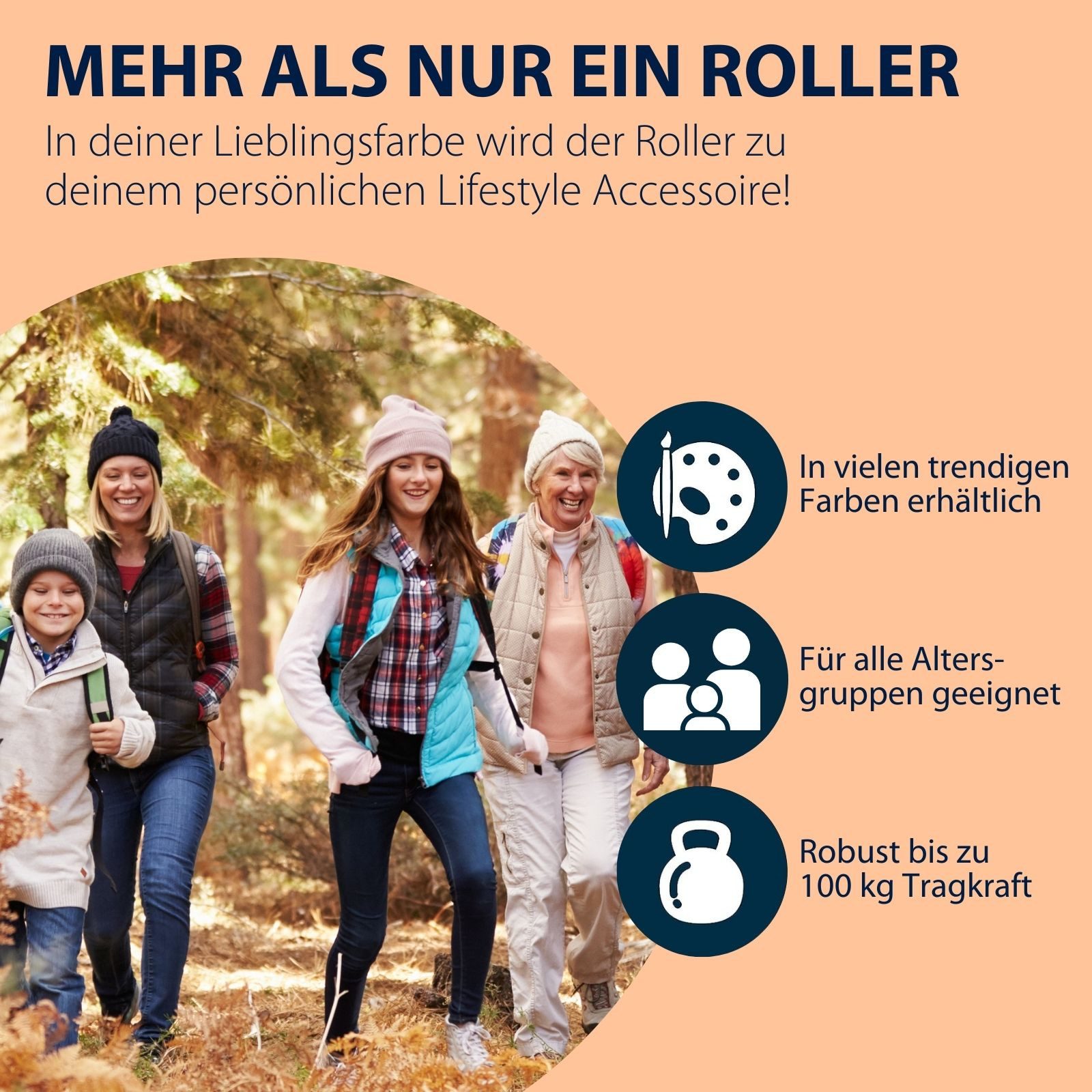 Hudora Cityroller Scooter Start 200 Höhenverstellbarer & zusammenklappbarer Cityroller, Kinder- & Erwachsenenroller für bis zu 100kg mit Ständer