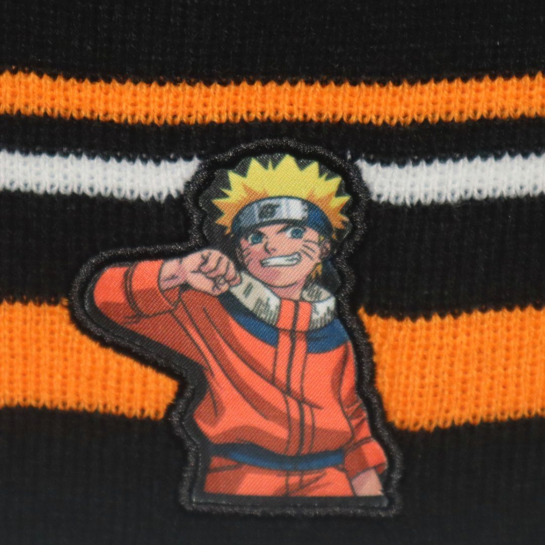 Schwarz Naruto Gr. 54/56 Anime plus Jungen Handschuhe Wintermütze Mütze Fleecemütze Naruto Shippuden