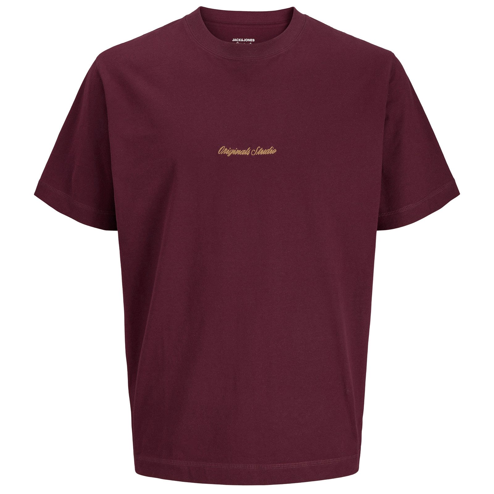 Jack & Jones Rundhalsshirt Jack&Jones Übergröße T-Shirt weinrot JORNORREBRO günstig online kaufen