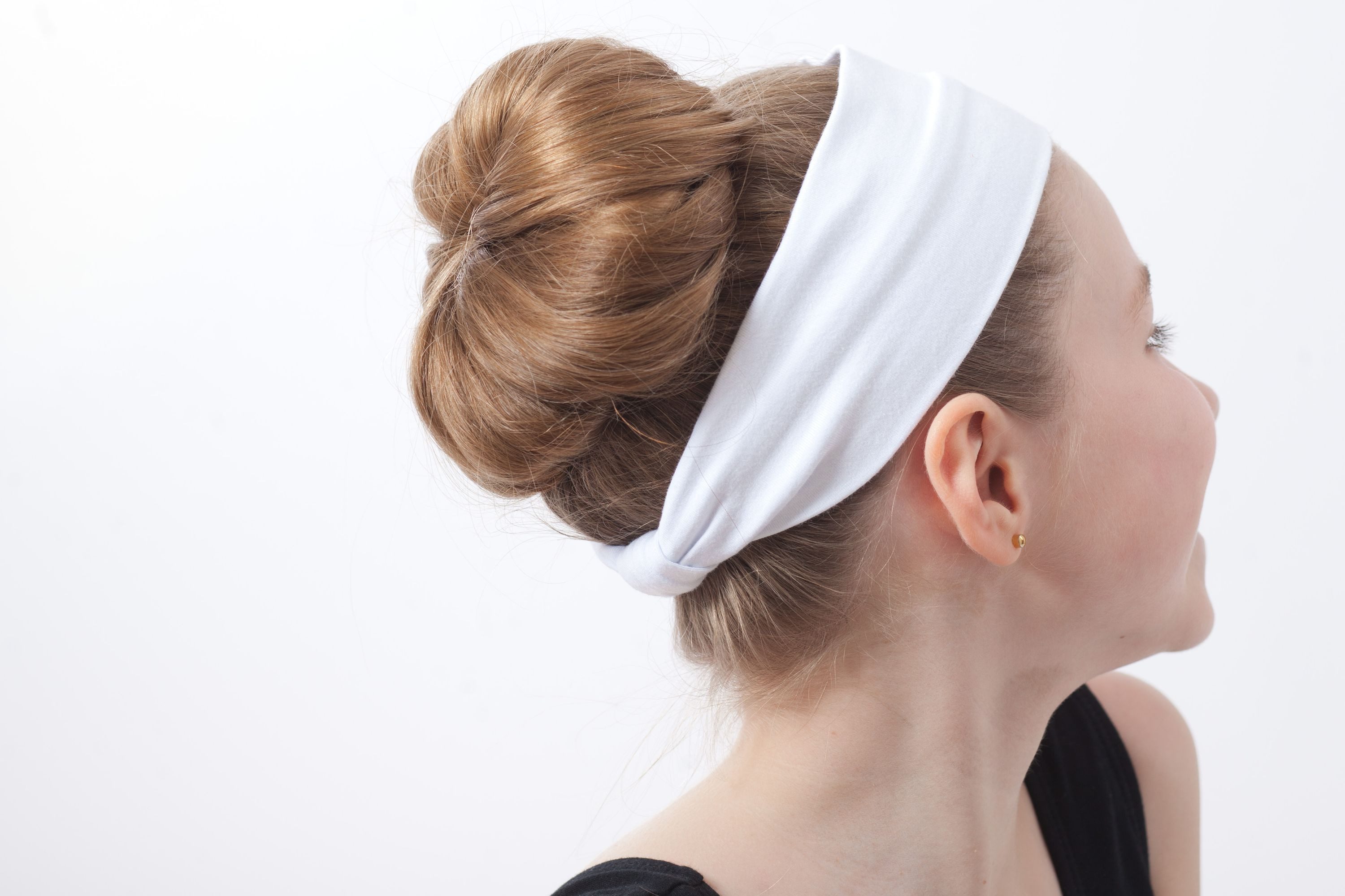 tanzmuster Haarband Ballett Haarband Coco aus weicher Baumwolle, Stirnband für Mädchen in Knotenoptik