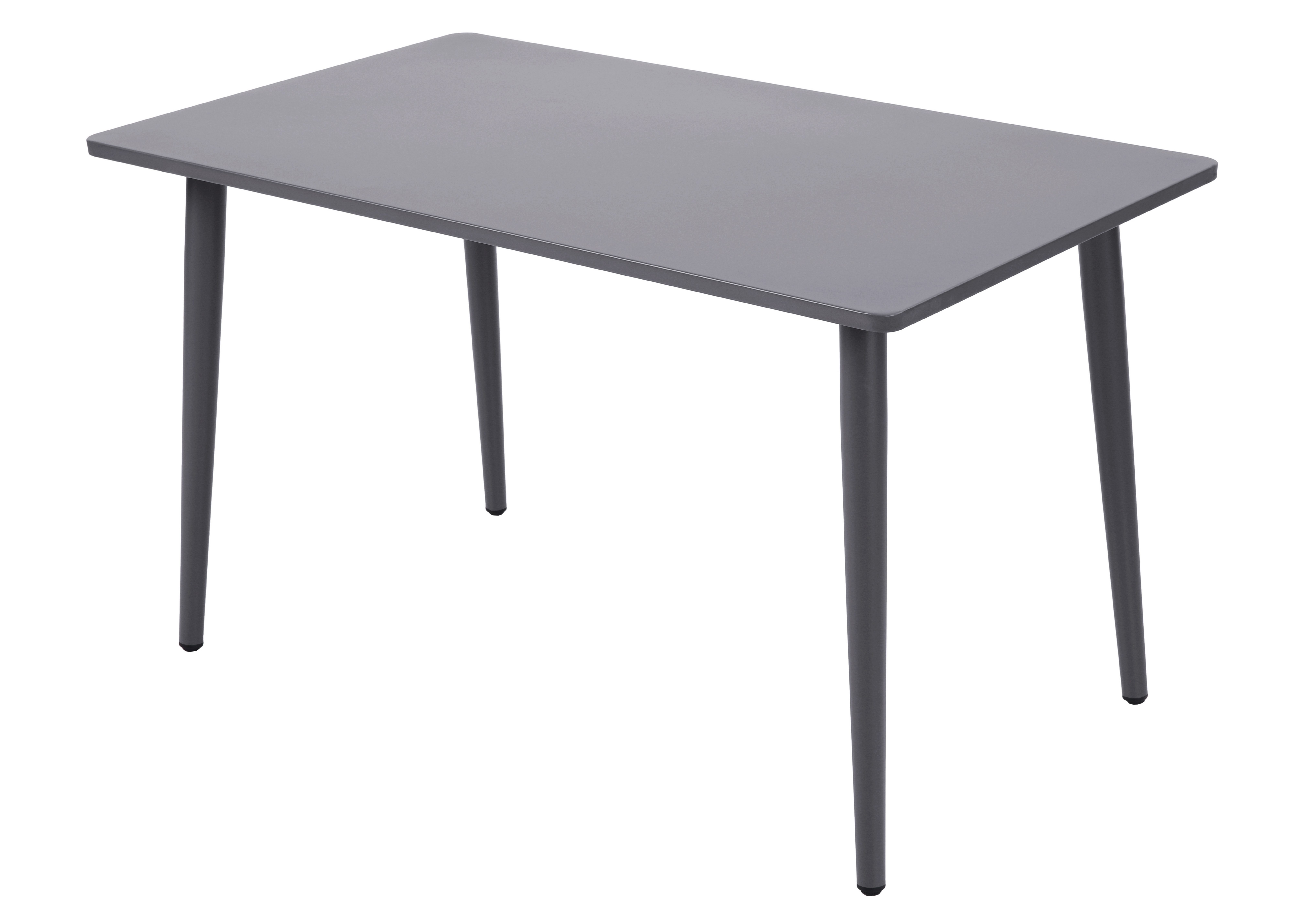 TPFGarden Gartentisch ROTHERHAM (Bistrotisch aus Stahl quadratisch, Oberfläche hellgrau, Hochwertiges Gestell pulverbeschichtet), Outdoor Esstisch - Terrassentisch - Maße (BxHxT): 70 x 72 x 120 cm