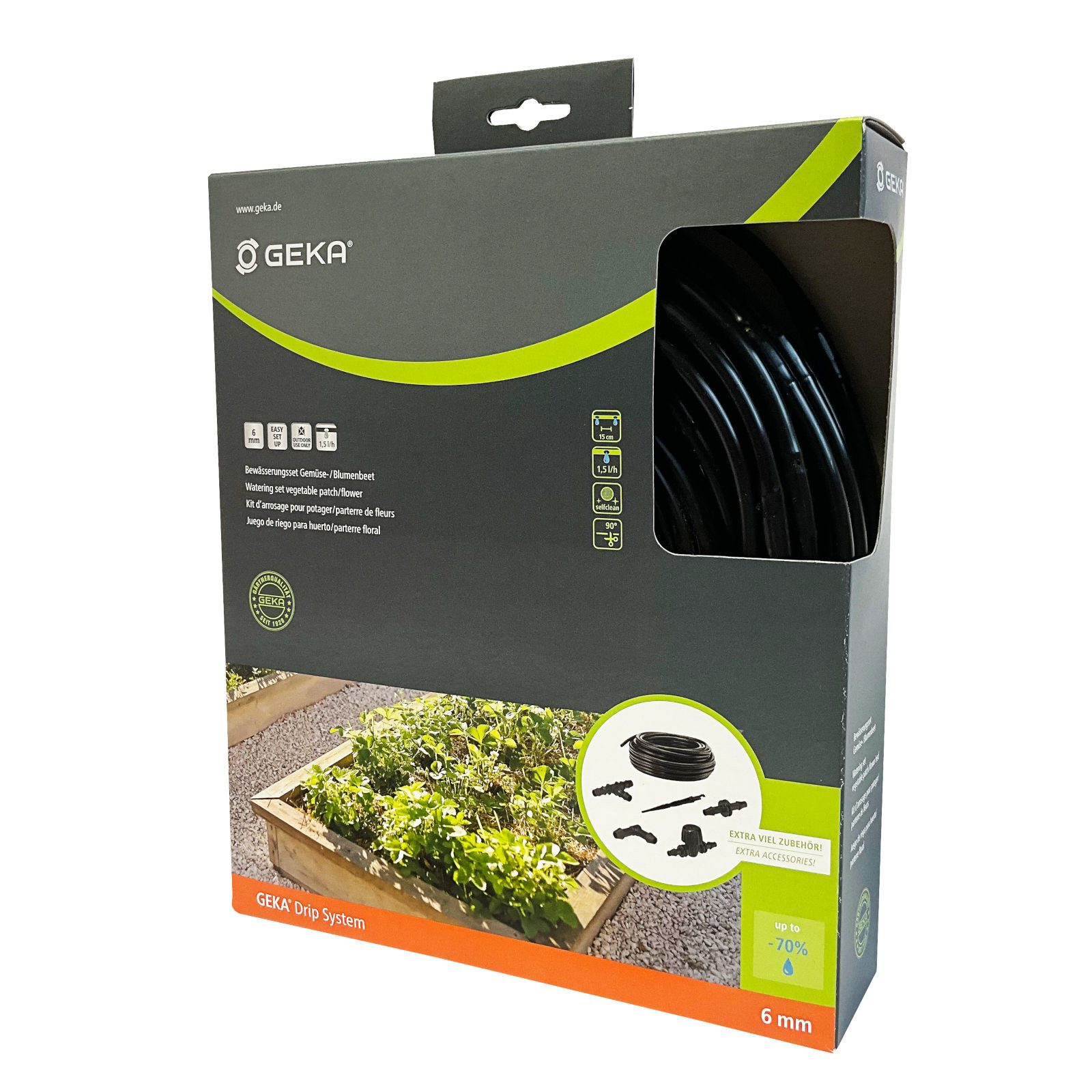 GEKA Насосыssystem Drip System, Насосыsset für Gemüse- und Blumenbeete