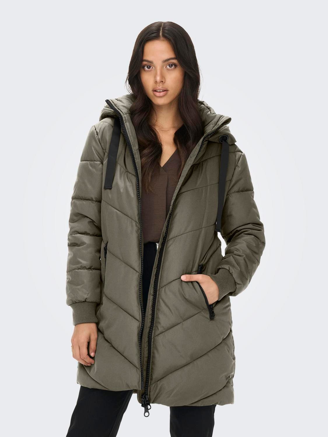 JDY Steppjacke JDYSKYLAR PADDED HOOD JACKET günstig online kaufen