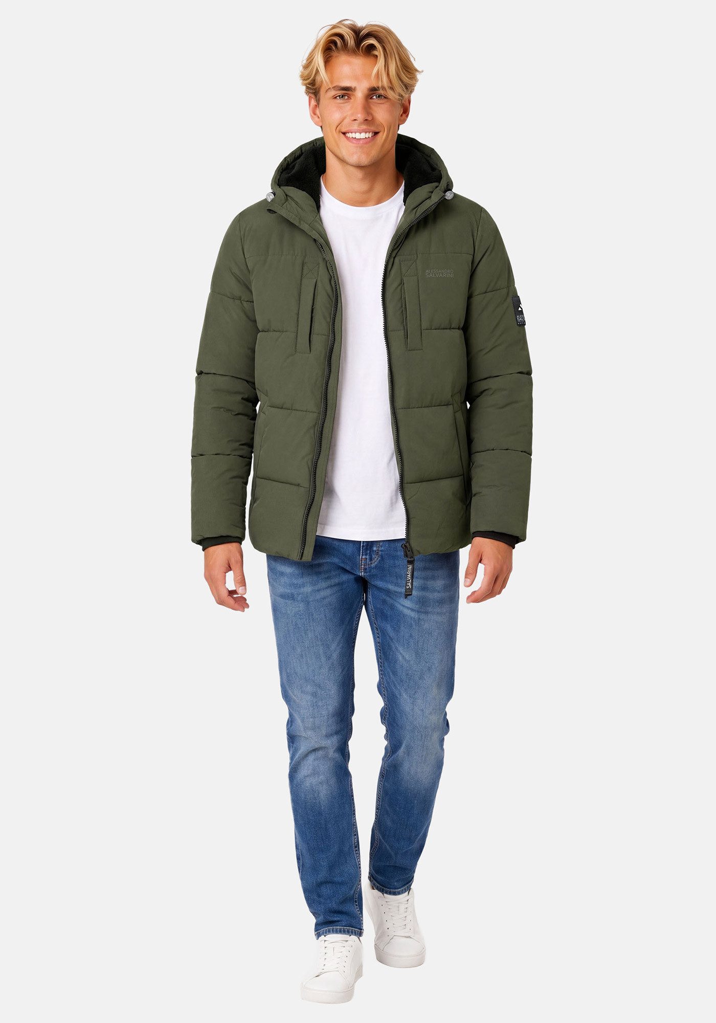 Alessandro Salvarini Winterjacke ASKelvin innen komplett mit warmem Teddyfell