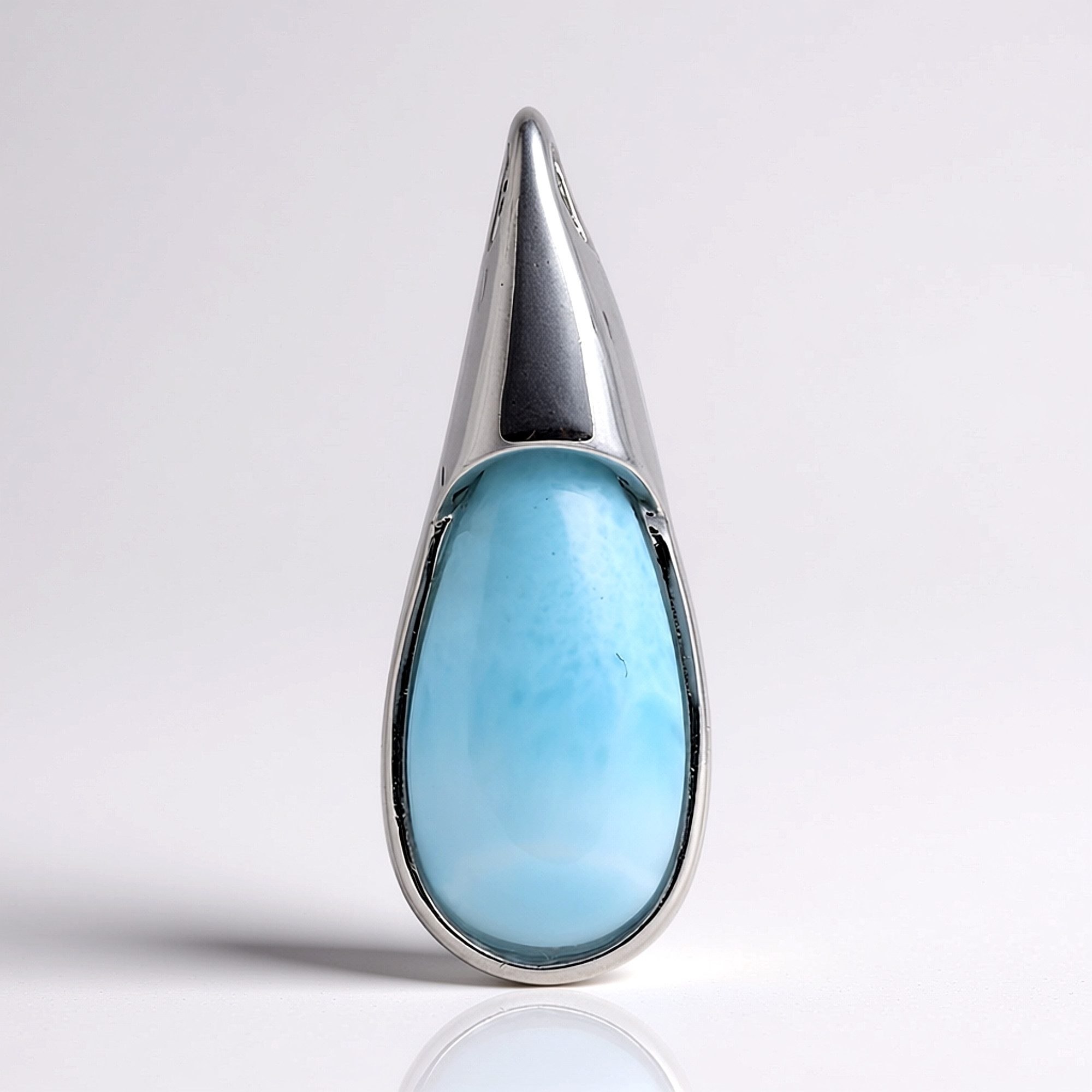 Cavill Kettenanhänger Larimar Tropfen 4,72 ct Anhänger Sterlingsilber hellblau elegant (1-tlg)