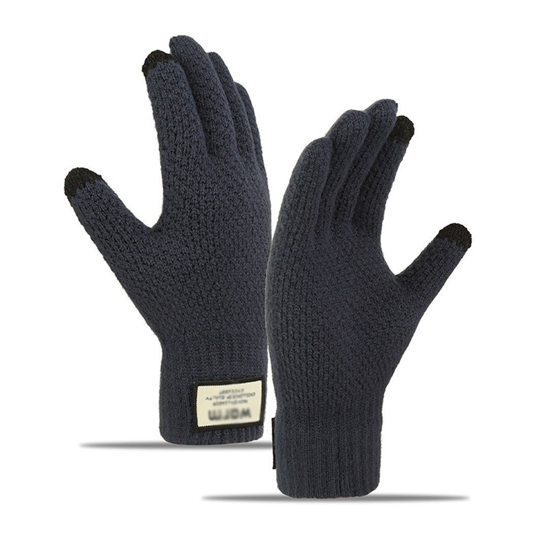 AUKUU Strickhandschuhe Strickhandschuhe Verdickte warme und kalte (Winter-Touchscreen-Strickhandschuhe) Cyan
