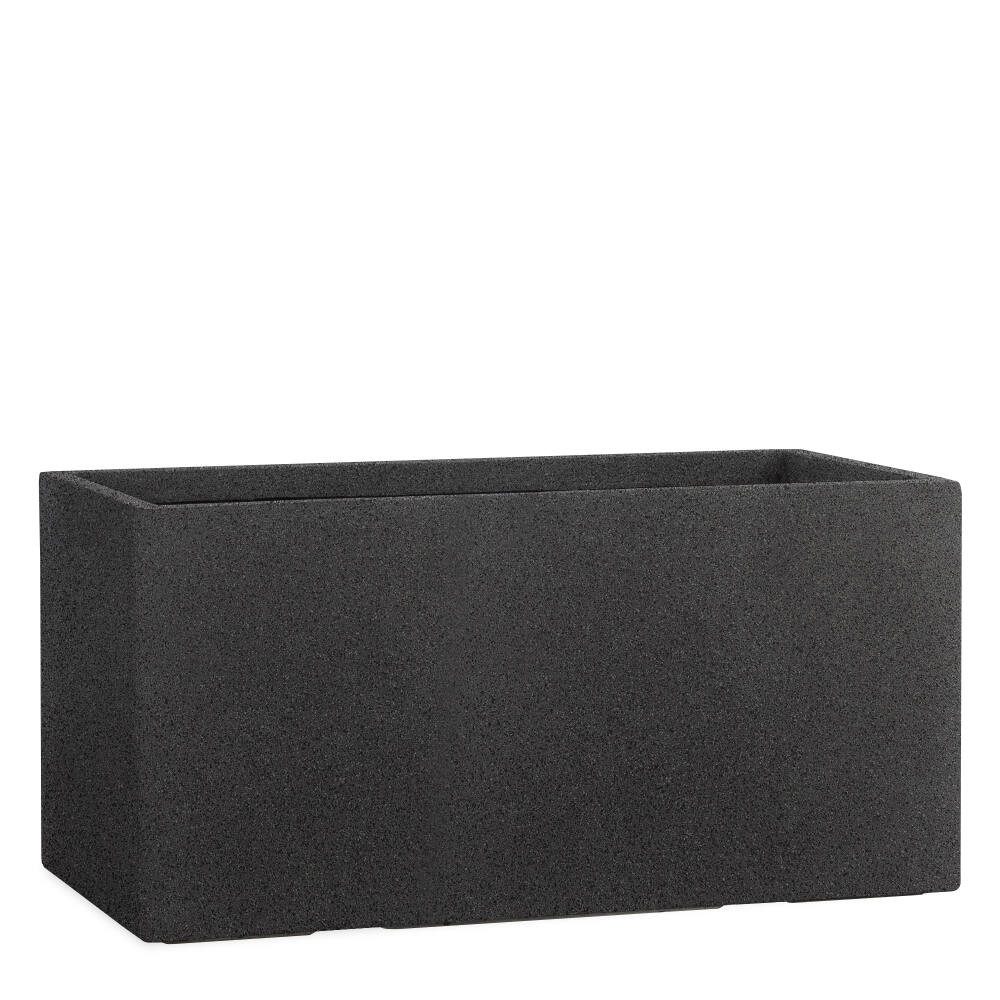 Pflanzwerk® Pflanzkübel TUB Premium Fiberglas Blumenkübel Frostbeständig mit Lotus-Effekt, Fiberglas - Handgefertigt - Rechteckig - Frostbeständig